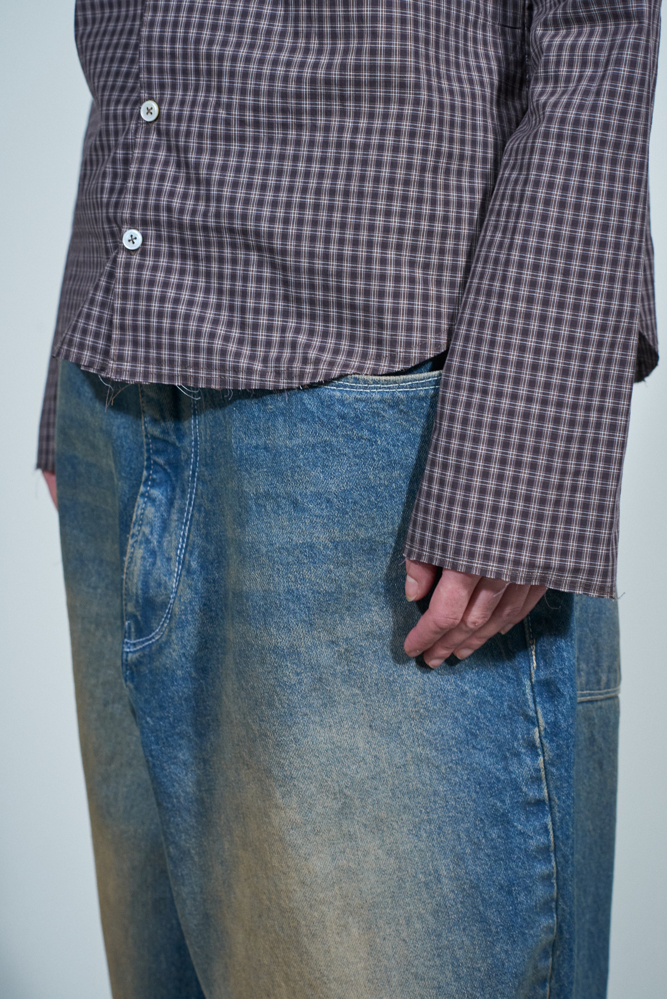 CF.22.04.01.03 FITTED SHIRT medium shirting brown check