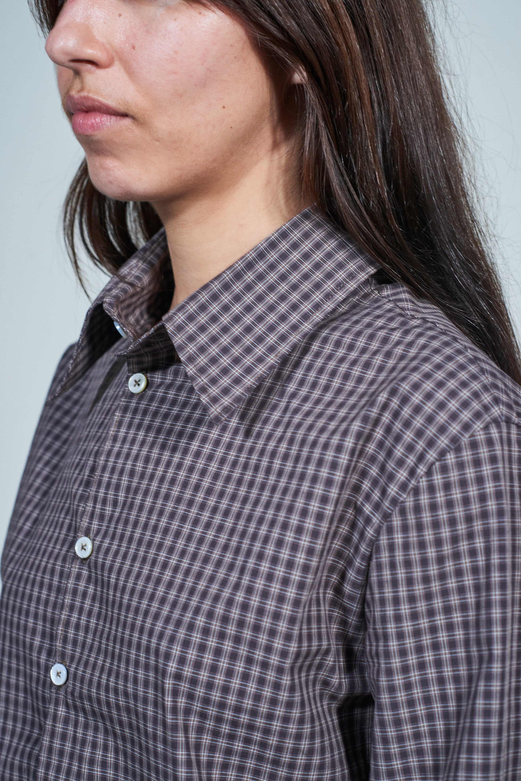 CF.22.04.01.03 FITTED SHIRT medium shirting brown check
