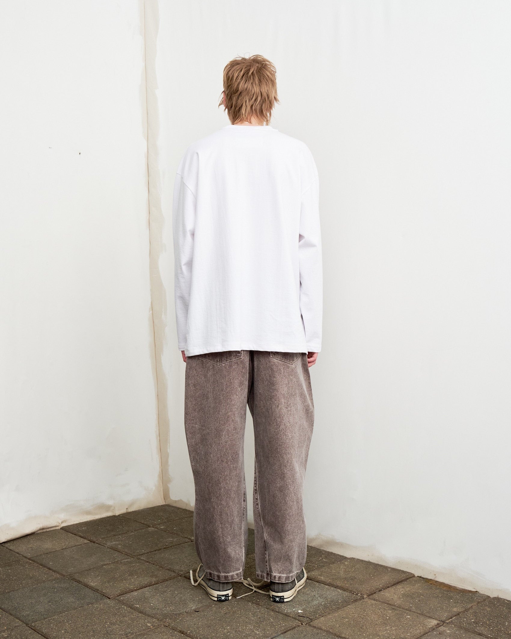 CF. EXCLUSIVE CROPPED WOBBLY JEANS brown