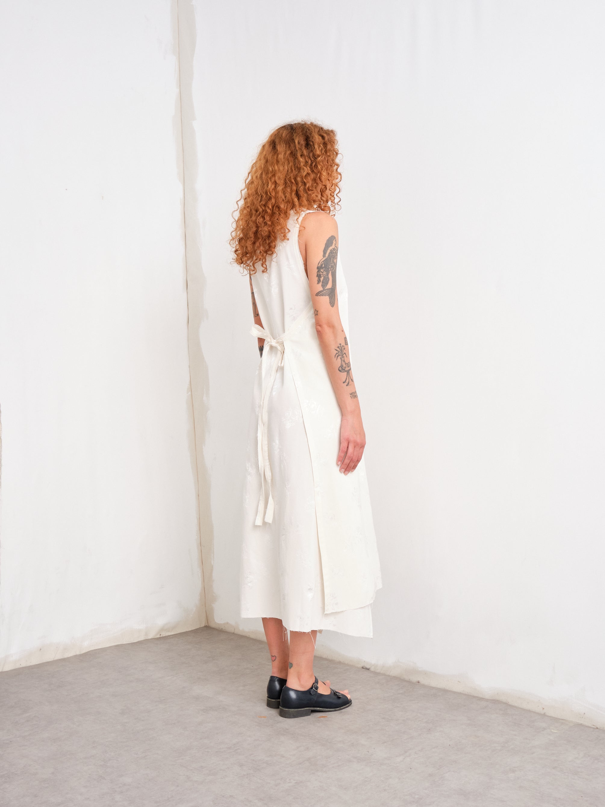 CF. EXCLUSIVES WRAP DRESS flower jacquard