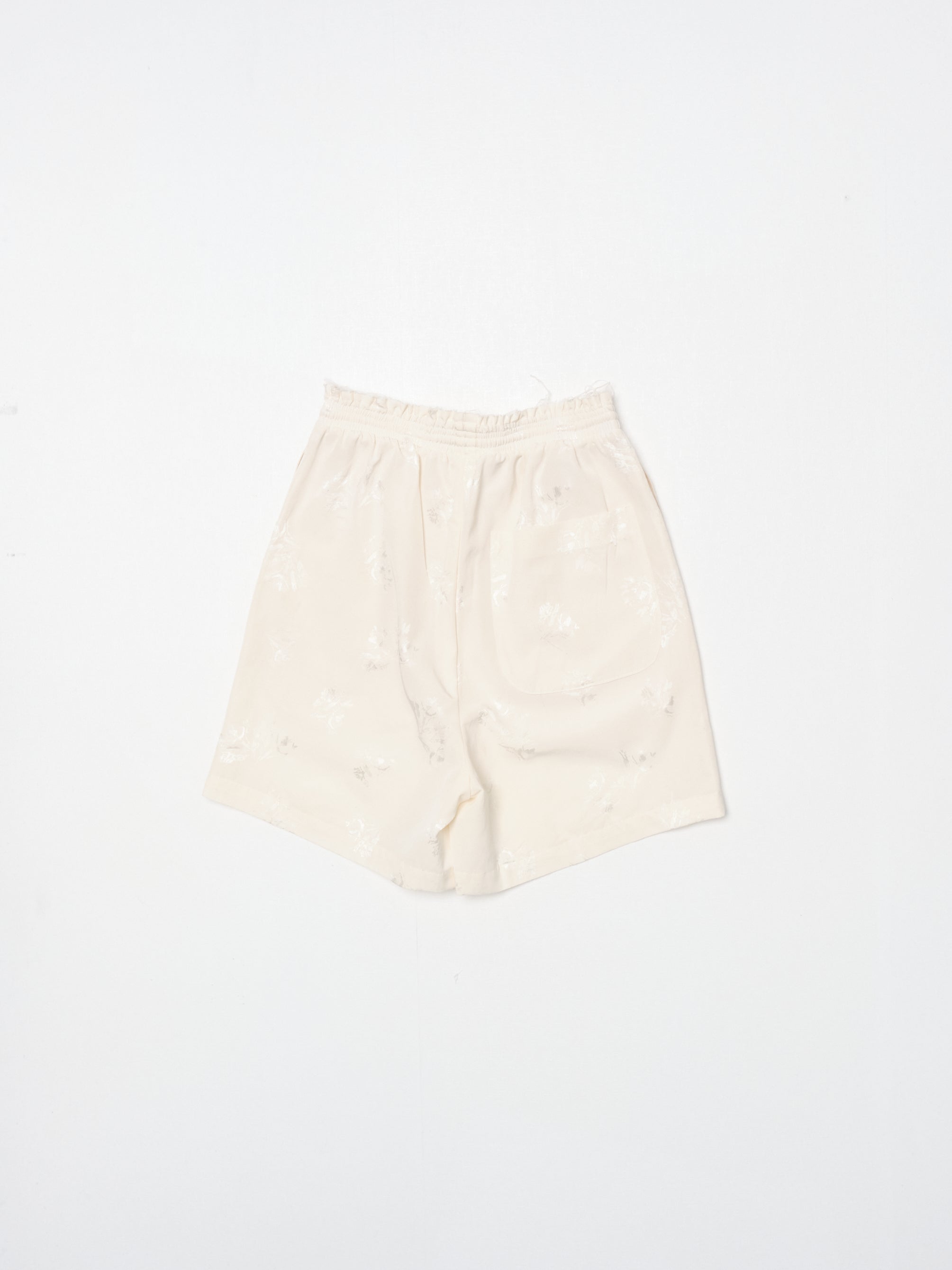 CF. EXCLUSIVES KNEE SHORTS flower jacquard