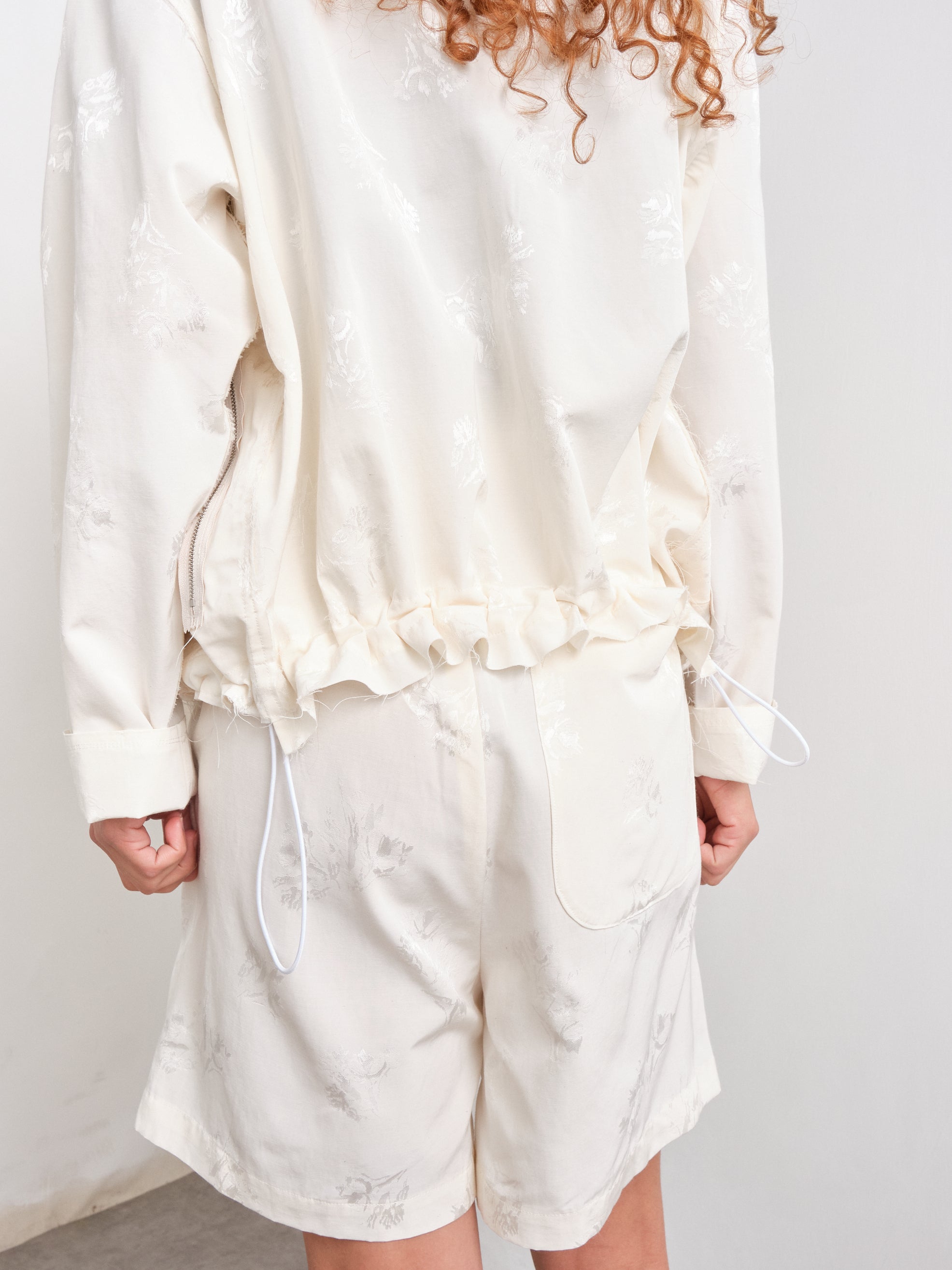CF. EXCLUSIVES TRACK JACKET flower jacquard