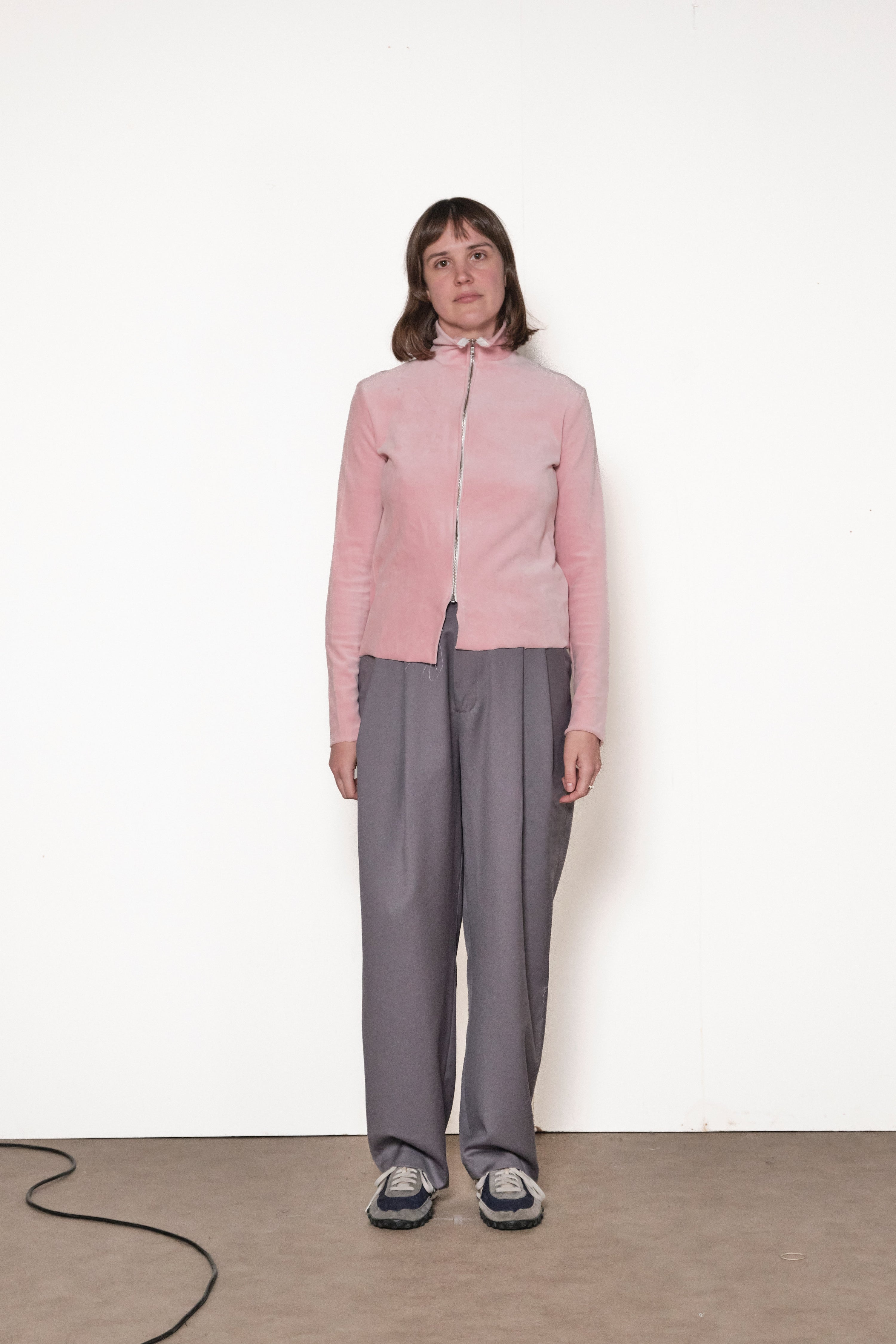 ONE OFF FITTED TRACK JACKET pink