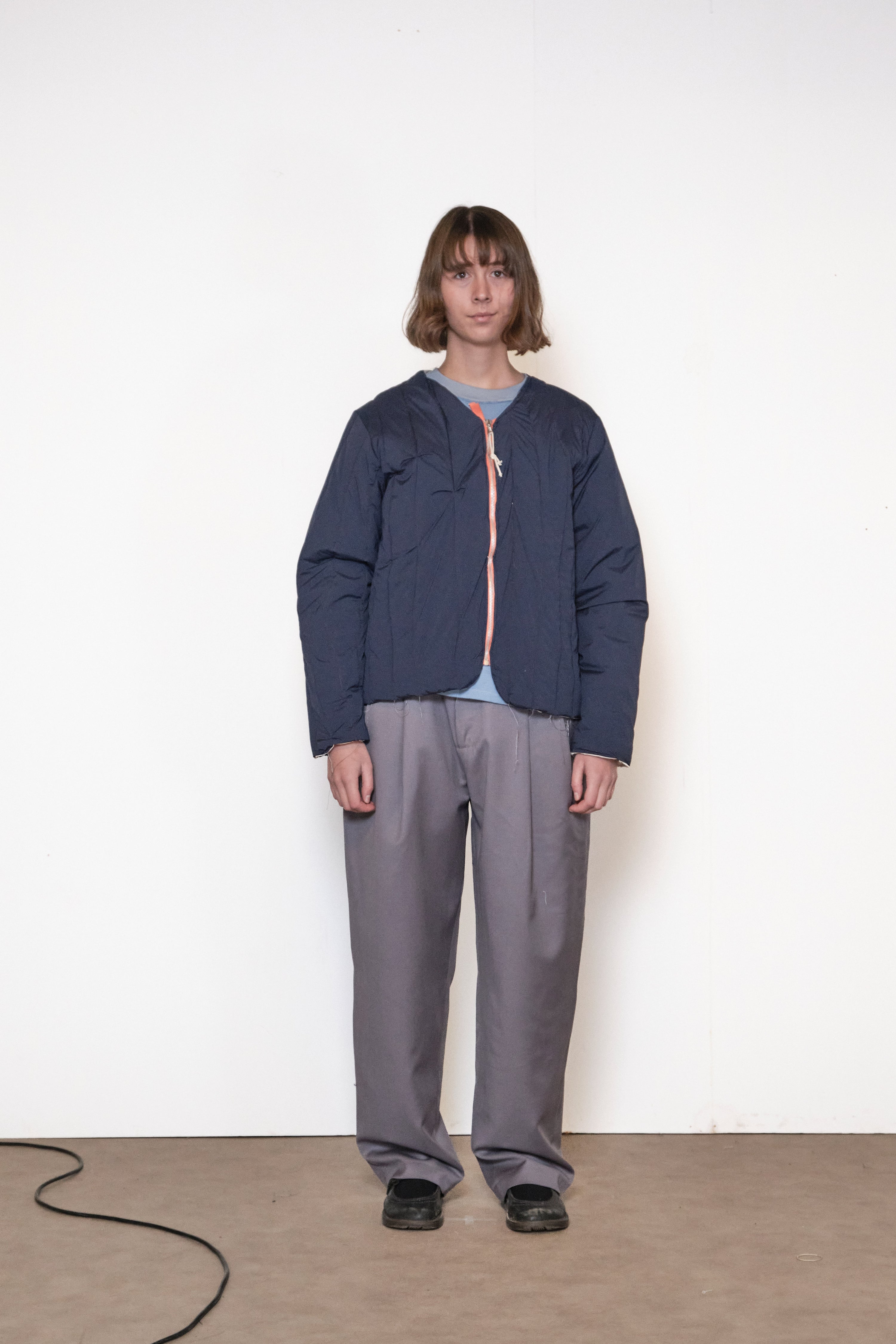 ONE OFF PADDED LINER JACKET blue