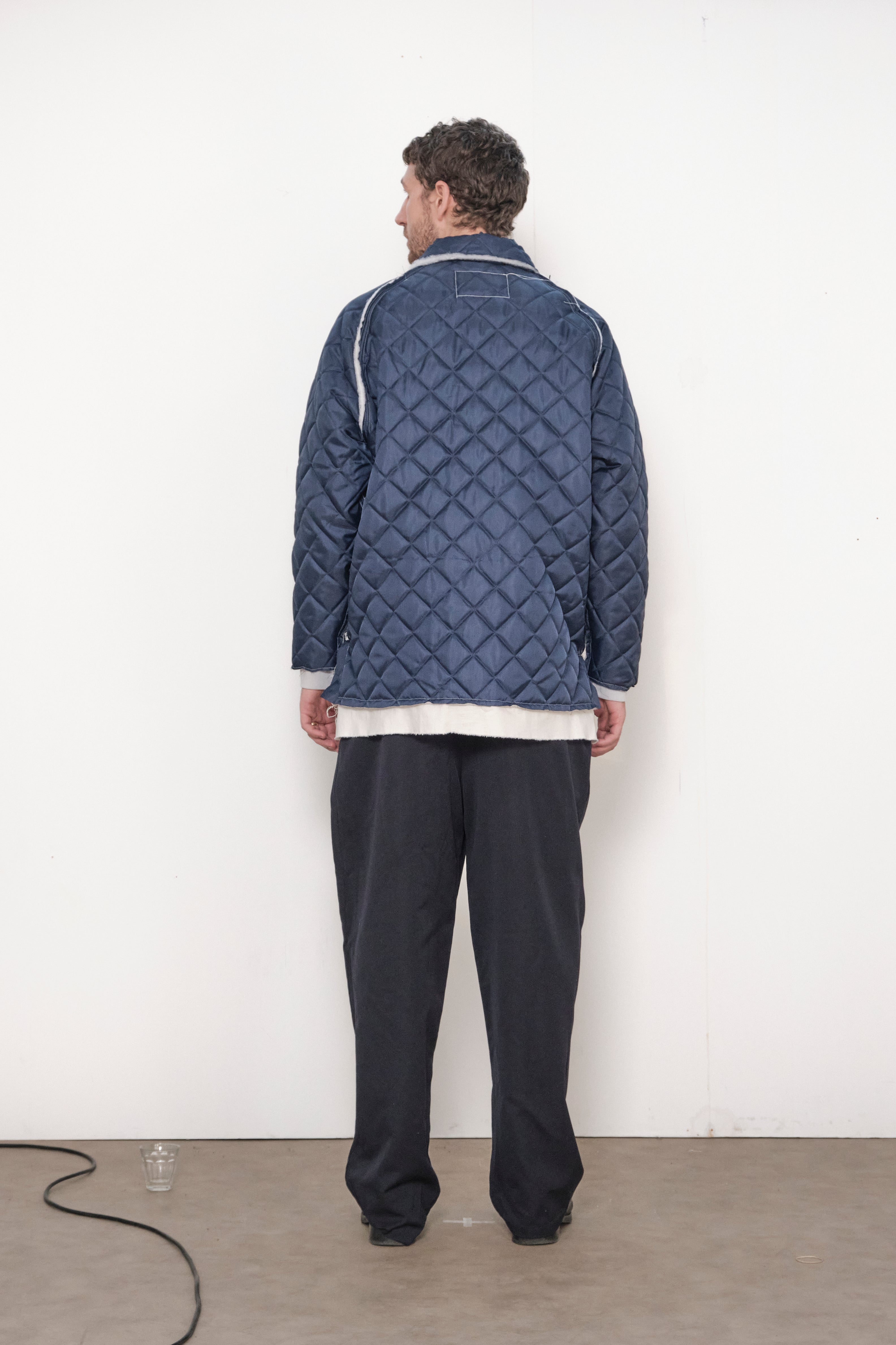 ONE OFF QUILTED COACH JACKET navy – Camiel Fortgens ONE OFF QUILTED COACH JACKET navy – Camiel Fortgens