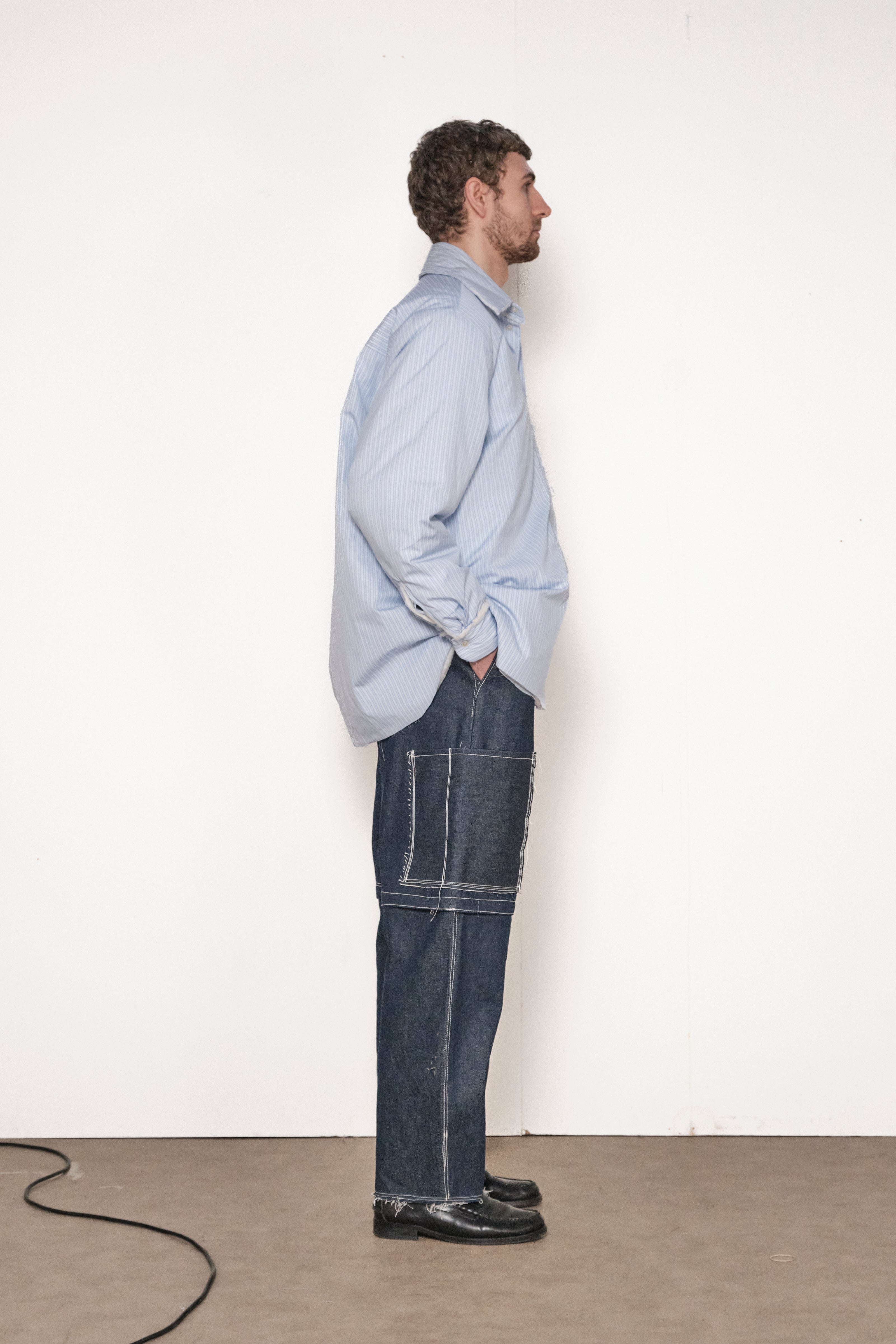 ONE OFF PADDED SHIRT blue – Camiel Fortgens