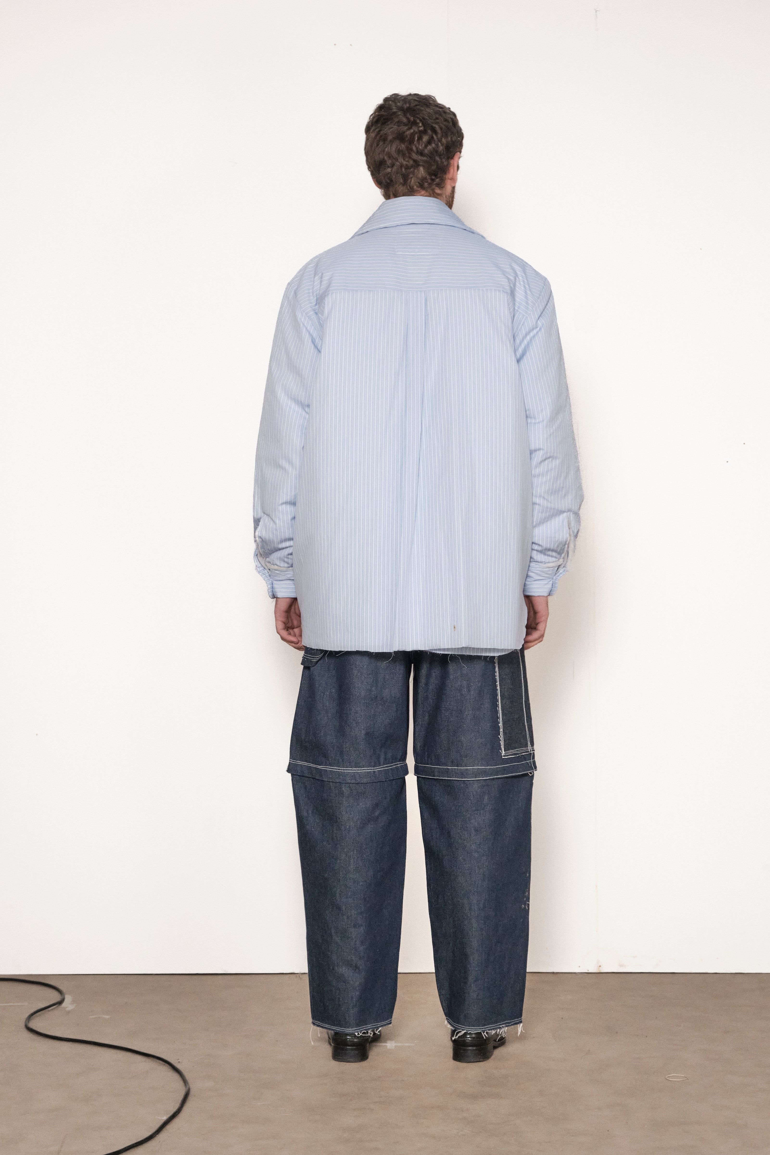 ONE OFF PADDED SHIRT blue – Camiel Fortgens