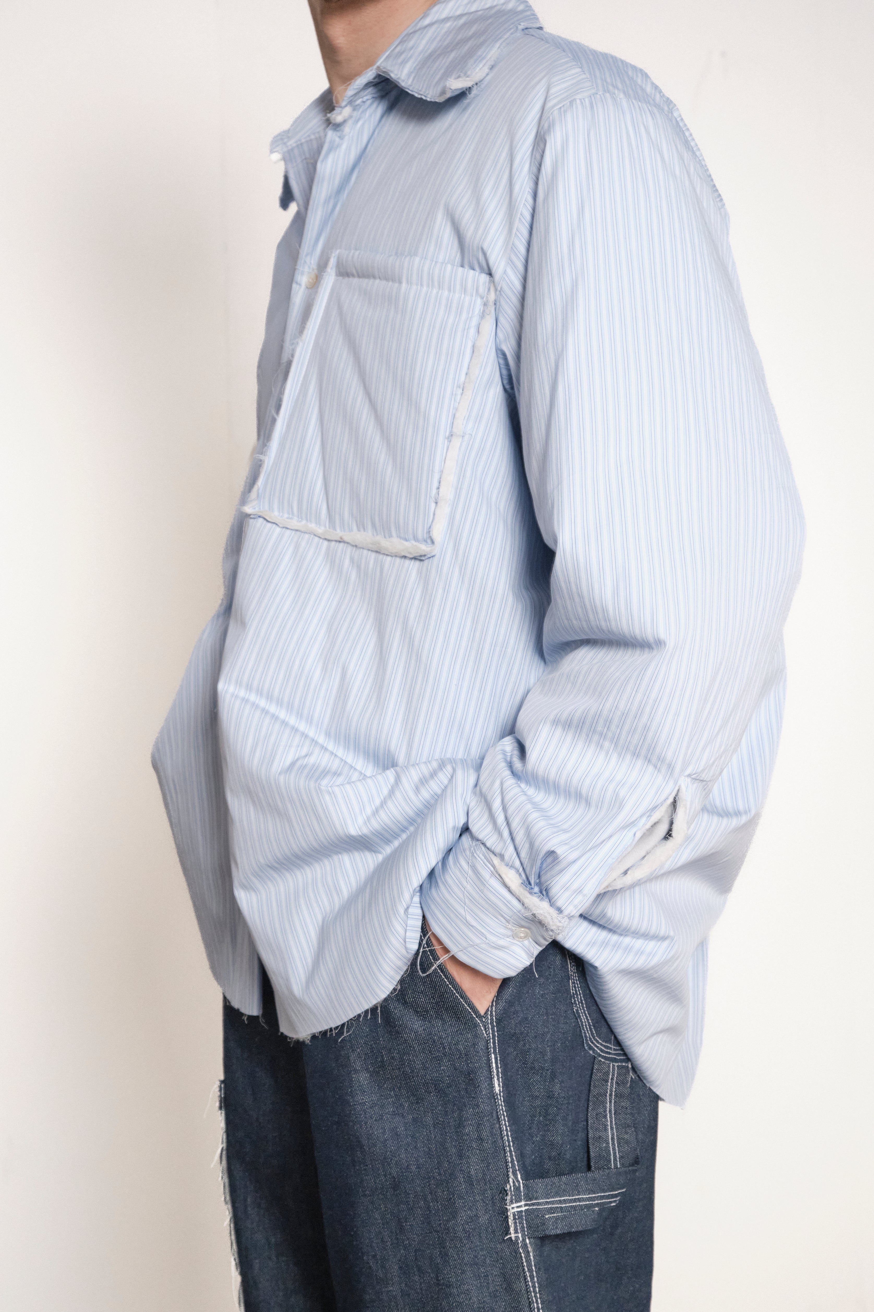 ONE OFF PADDED SHIRT blue – Camiel Fortgens