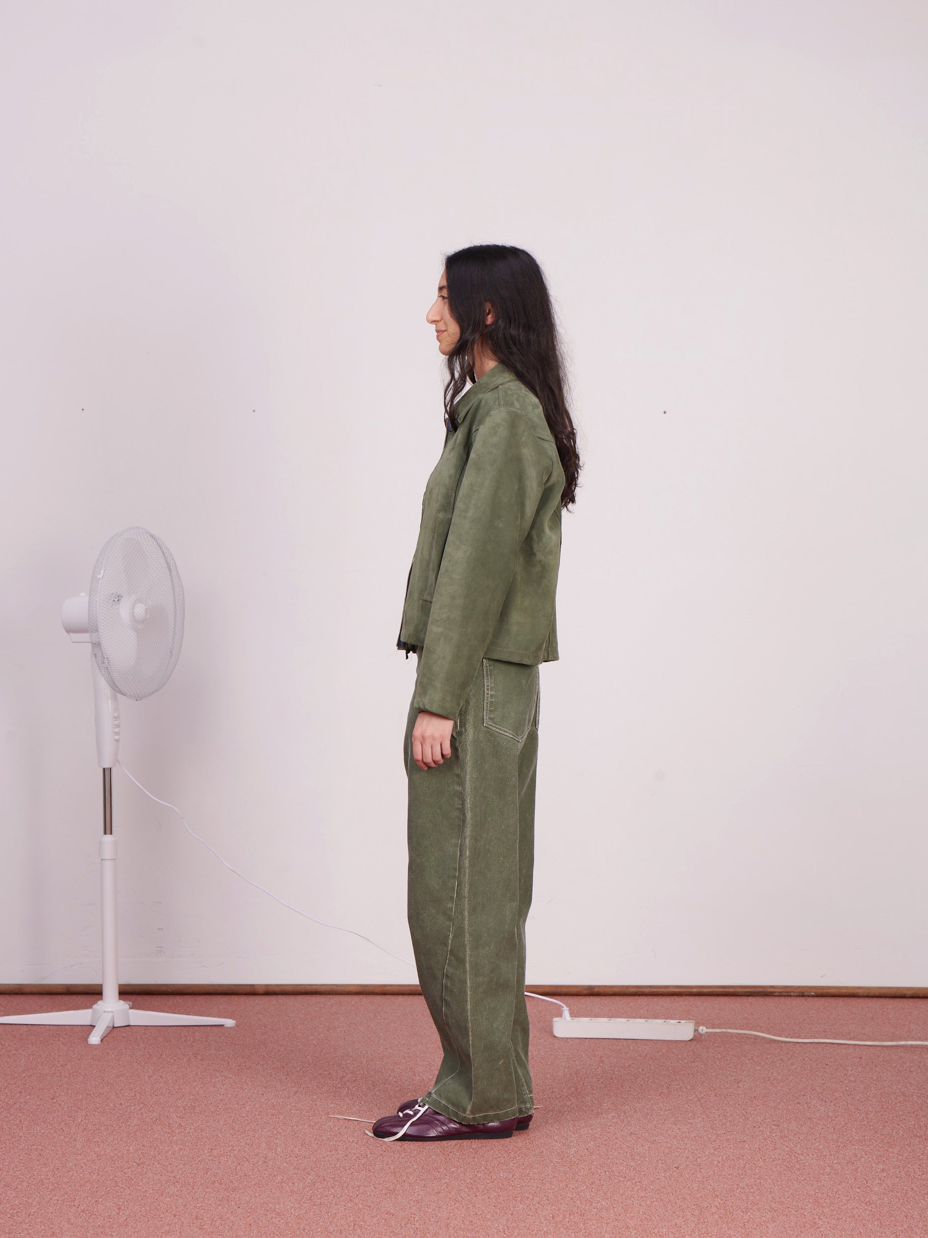 CF.23.16.01.01 FITTED ZIP JACKET suede sage