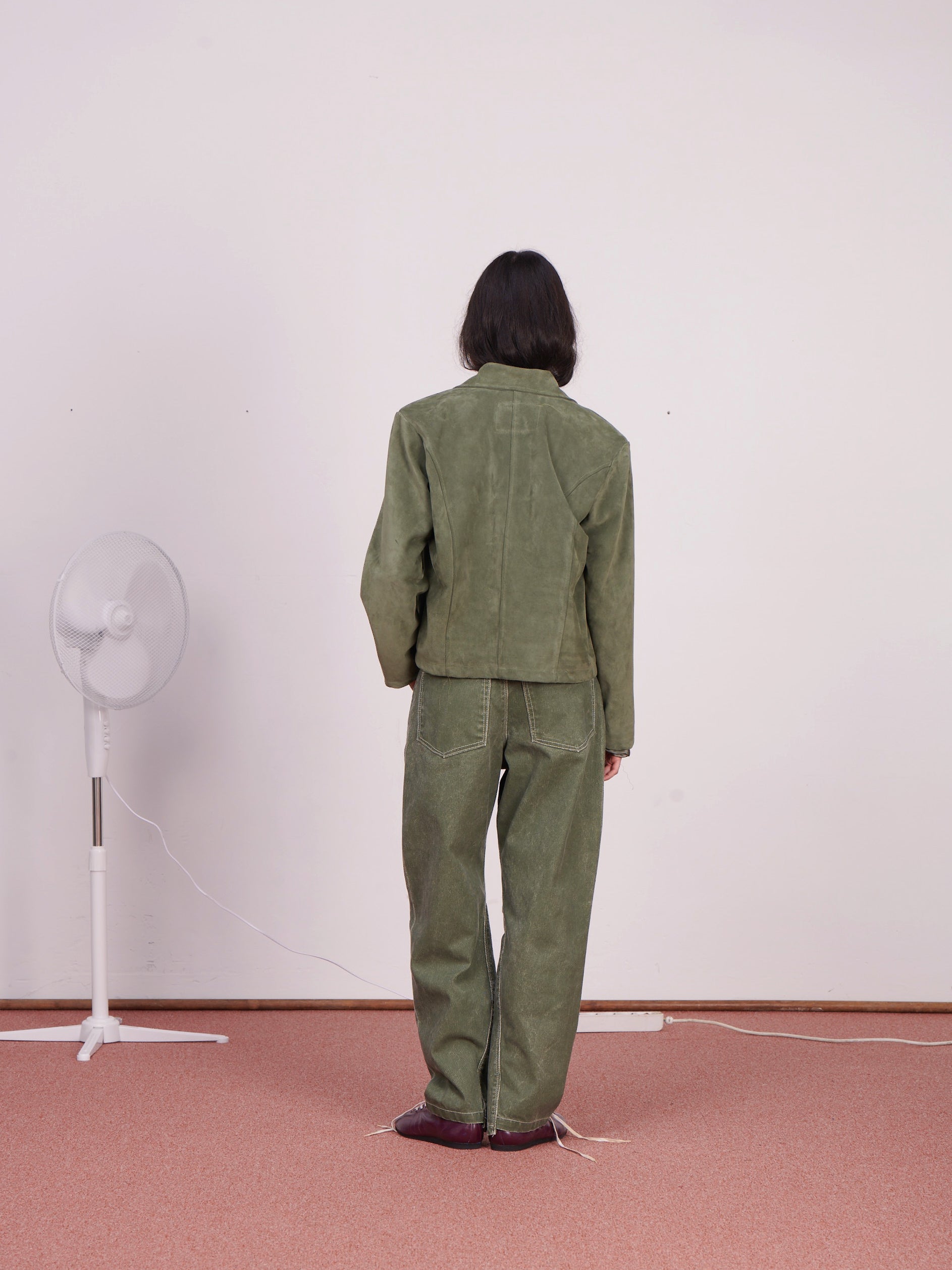CF.23.16.01.01 FITTED ZIP JACKET suede sage