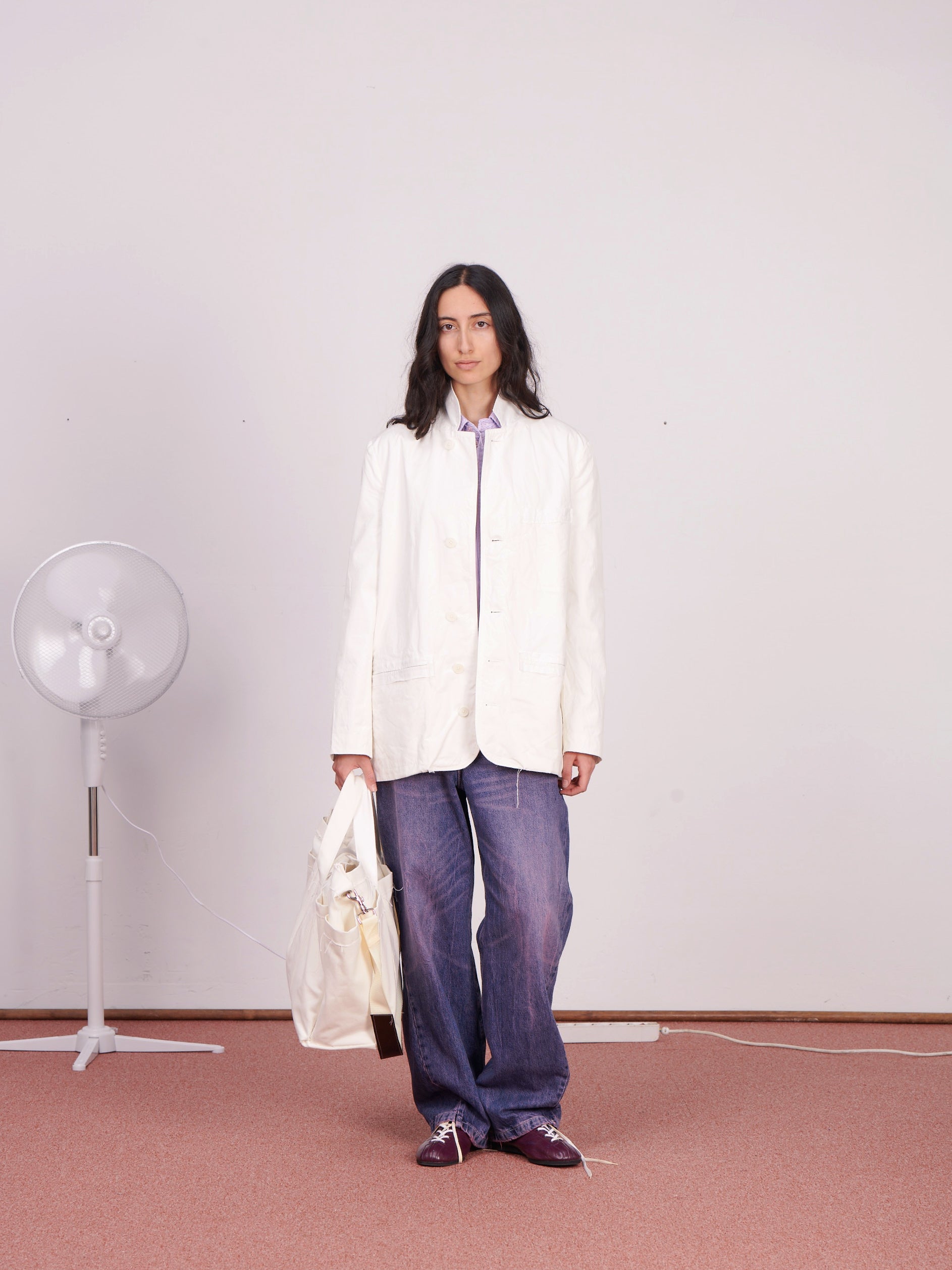 CF.23.09.02.03 SUIT JACKET light canvas optical white