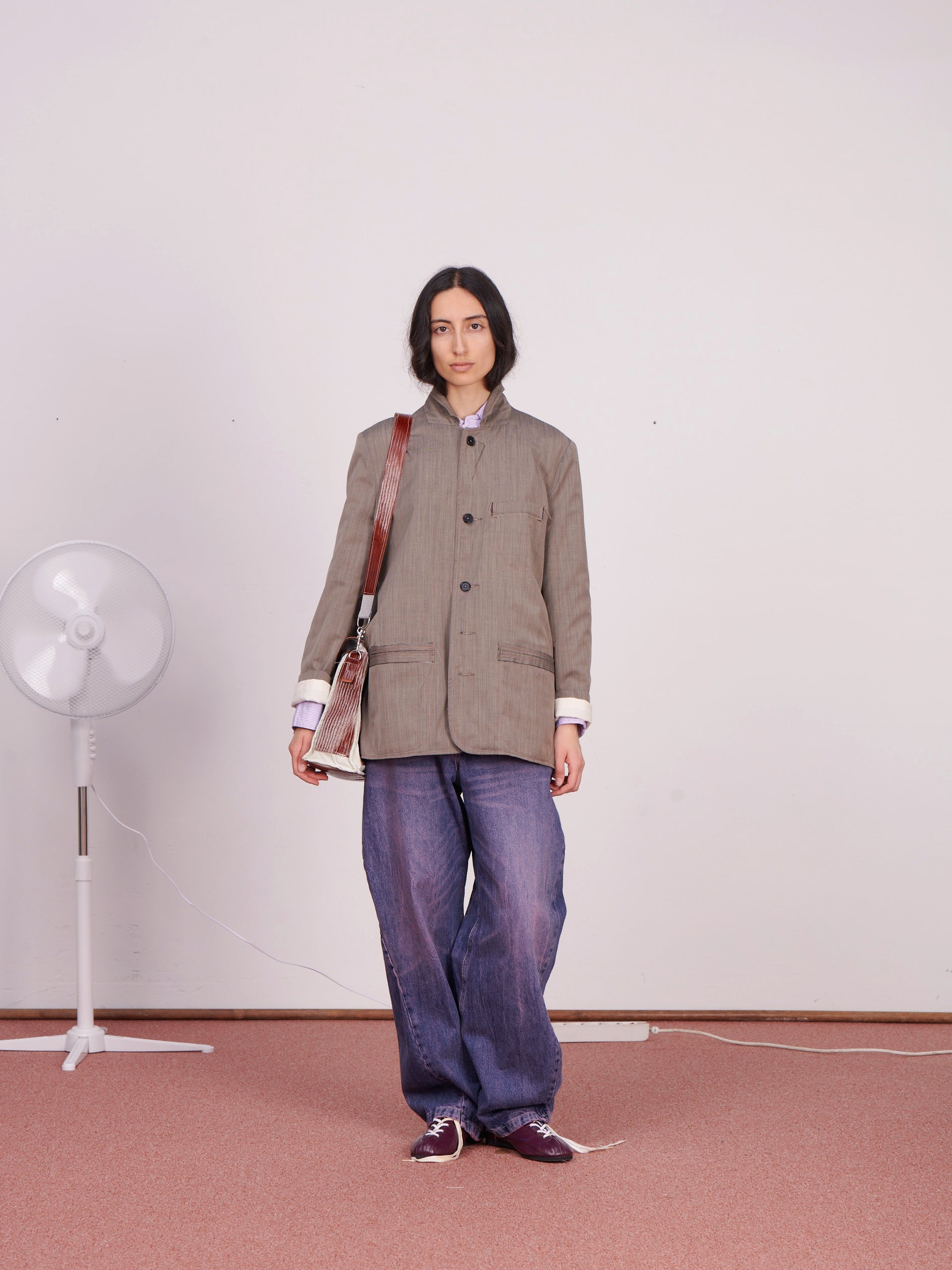 CF.23.09.02.01 SUIT JACKET tropical wool brown melange