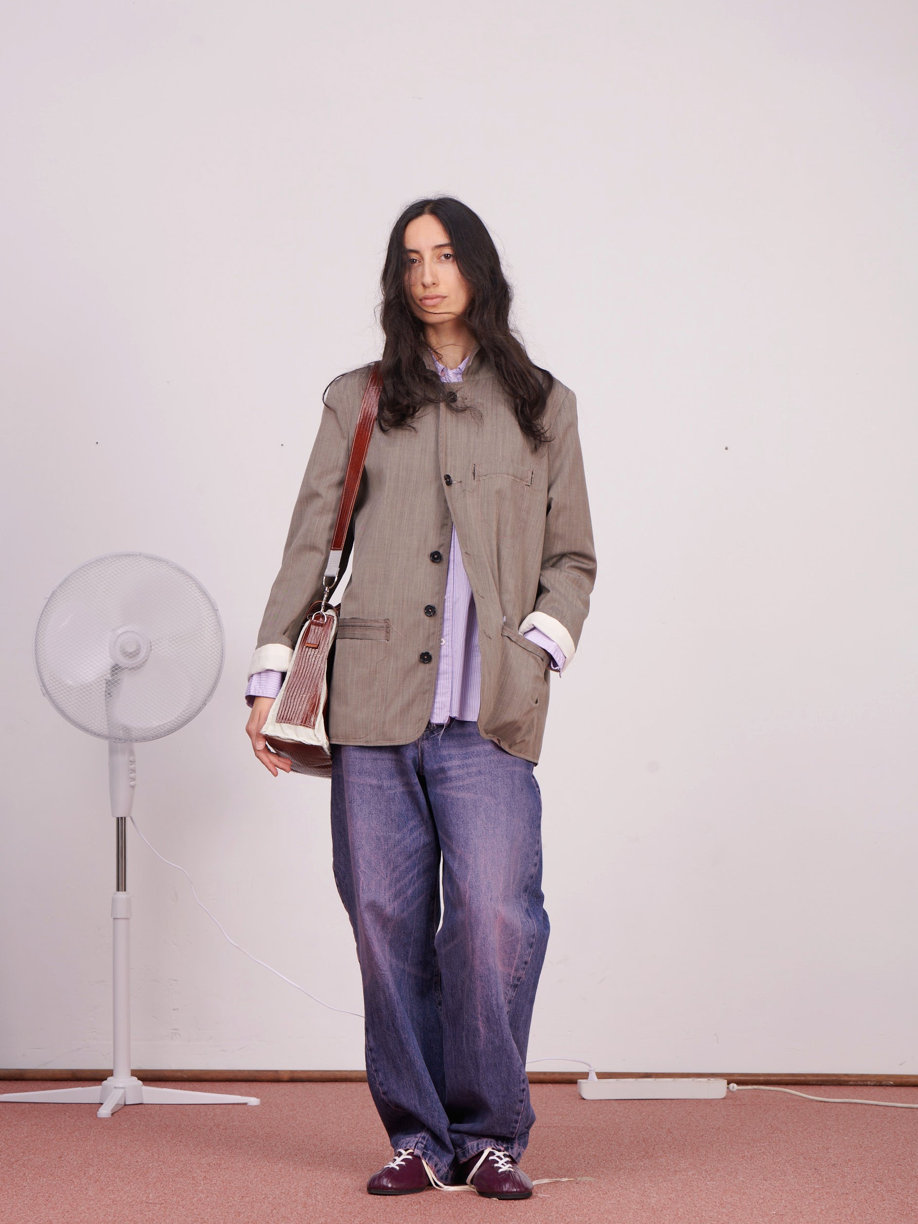 CF.23.09.02.01 SUIT JACKET tropical wool brown melange