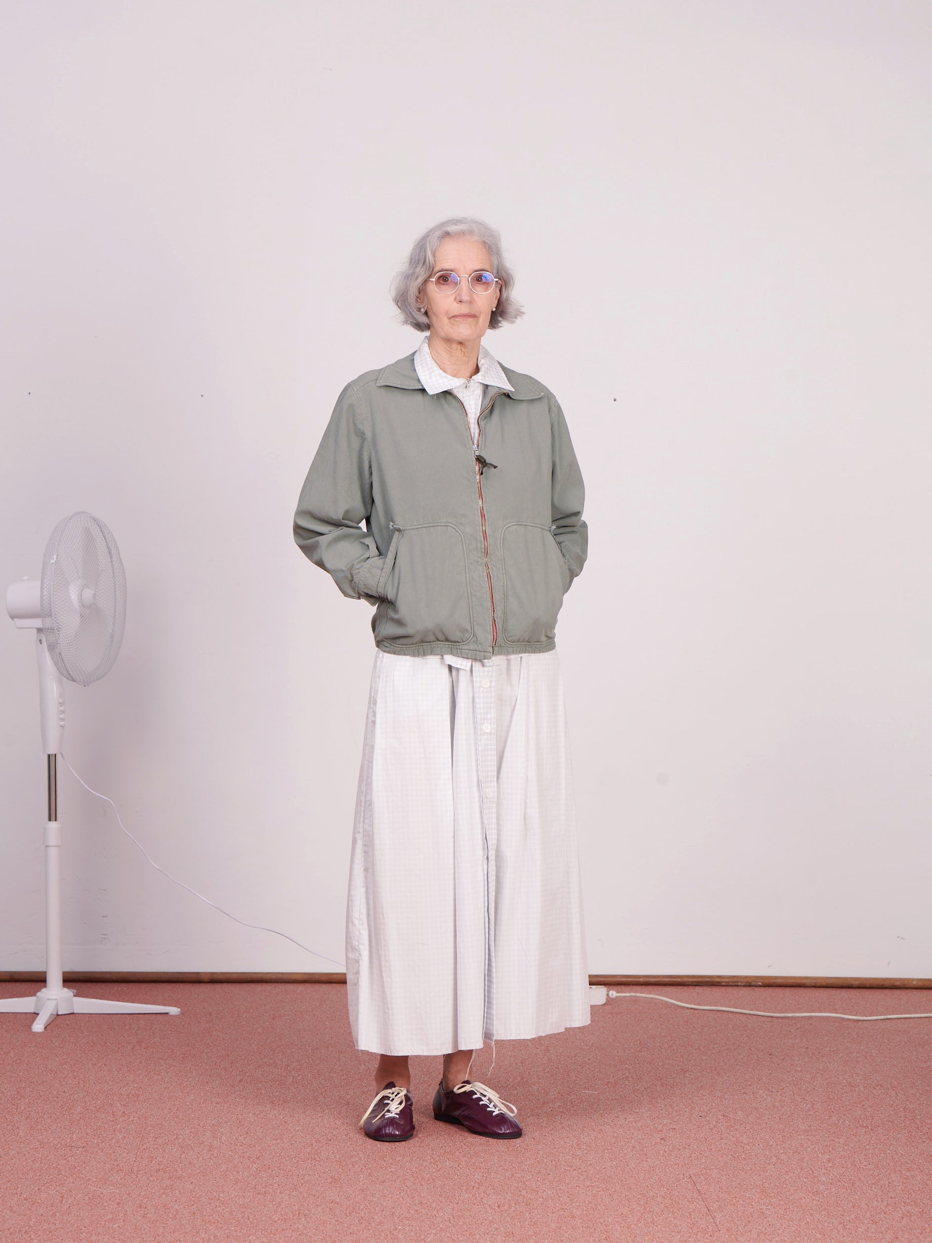 CF.23.10.01.01 SIMPLE JACKET washed twill vintage green