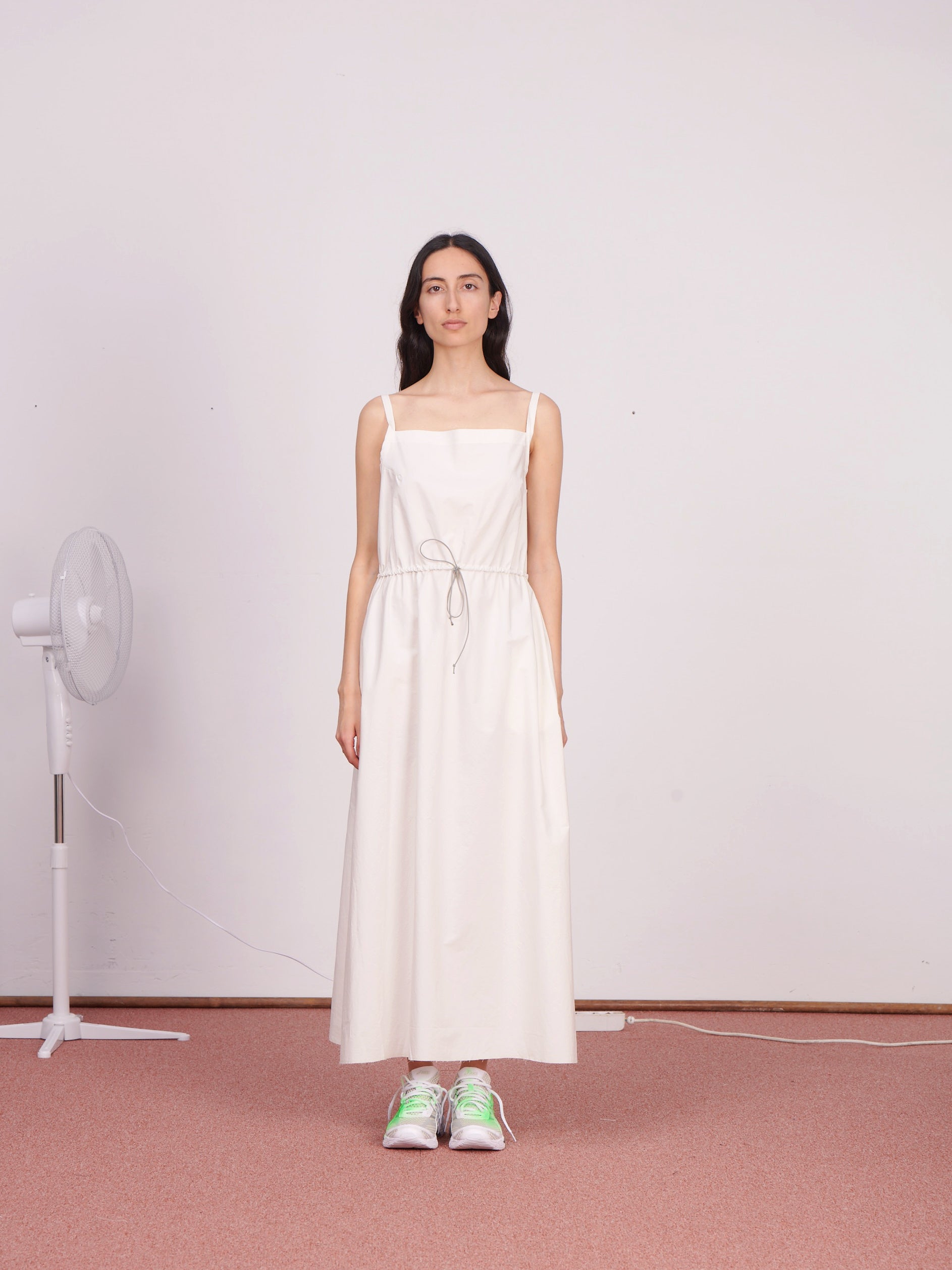 CF.23.08.01.02 SLIP DRESS papertouch shirting off-white