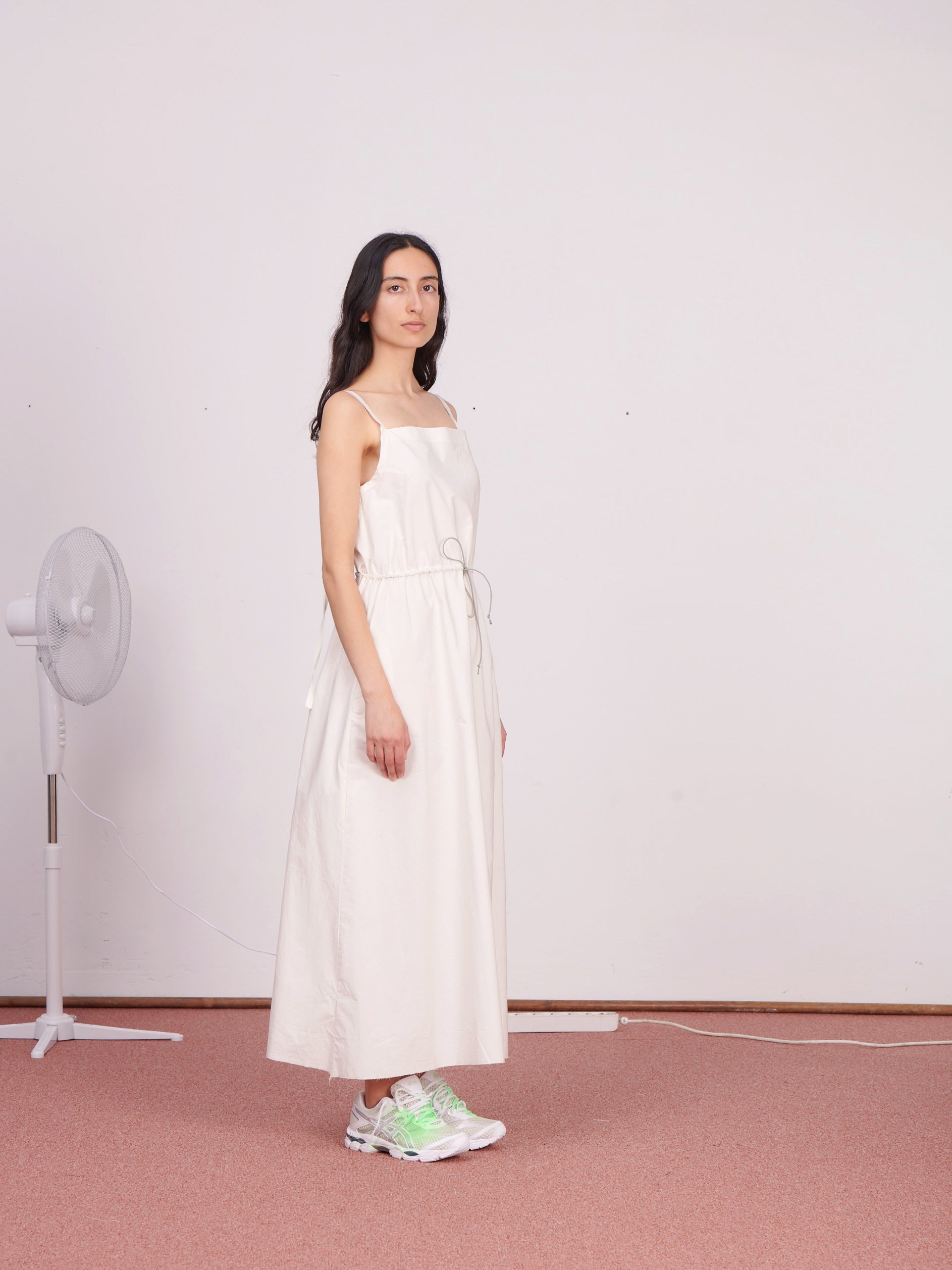 CF.23.08.01.02 SLIP DRESS papertouch shirting off-white