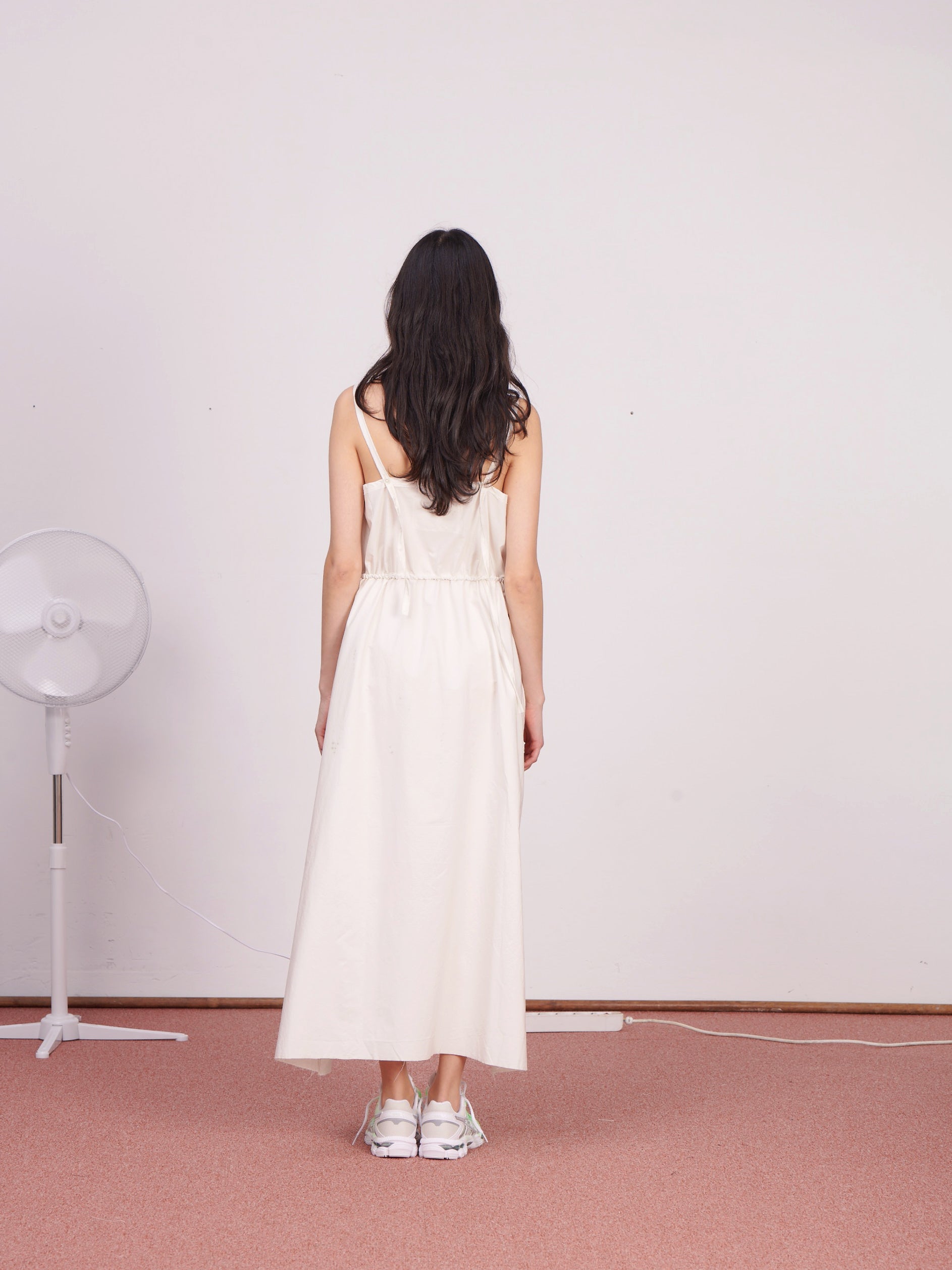 CF.23.08.01.02 SLIP DRESS papertouch shirting off-white