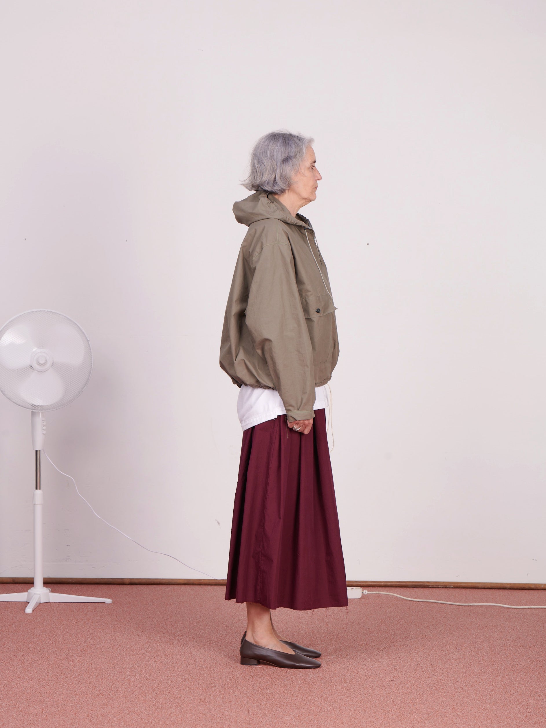 CF.23.09.04.03 OVERHEAD JACKET dry waxed cotton sage green