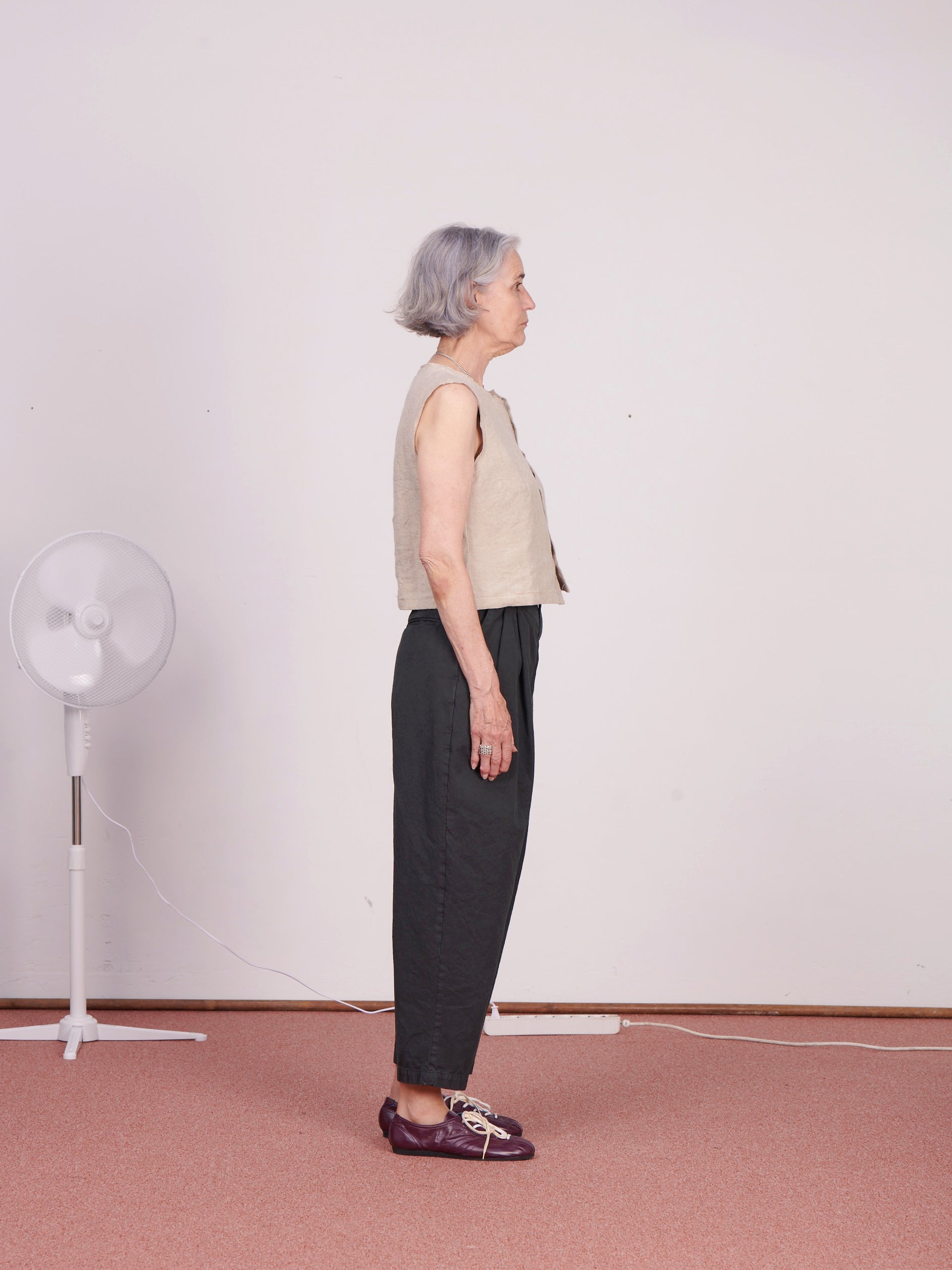 CF.23.05.02.03 NORMAL BUTTON TOP light weight linen sand