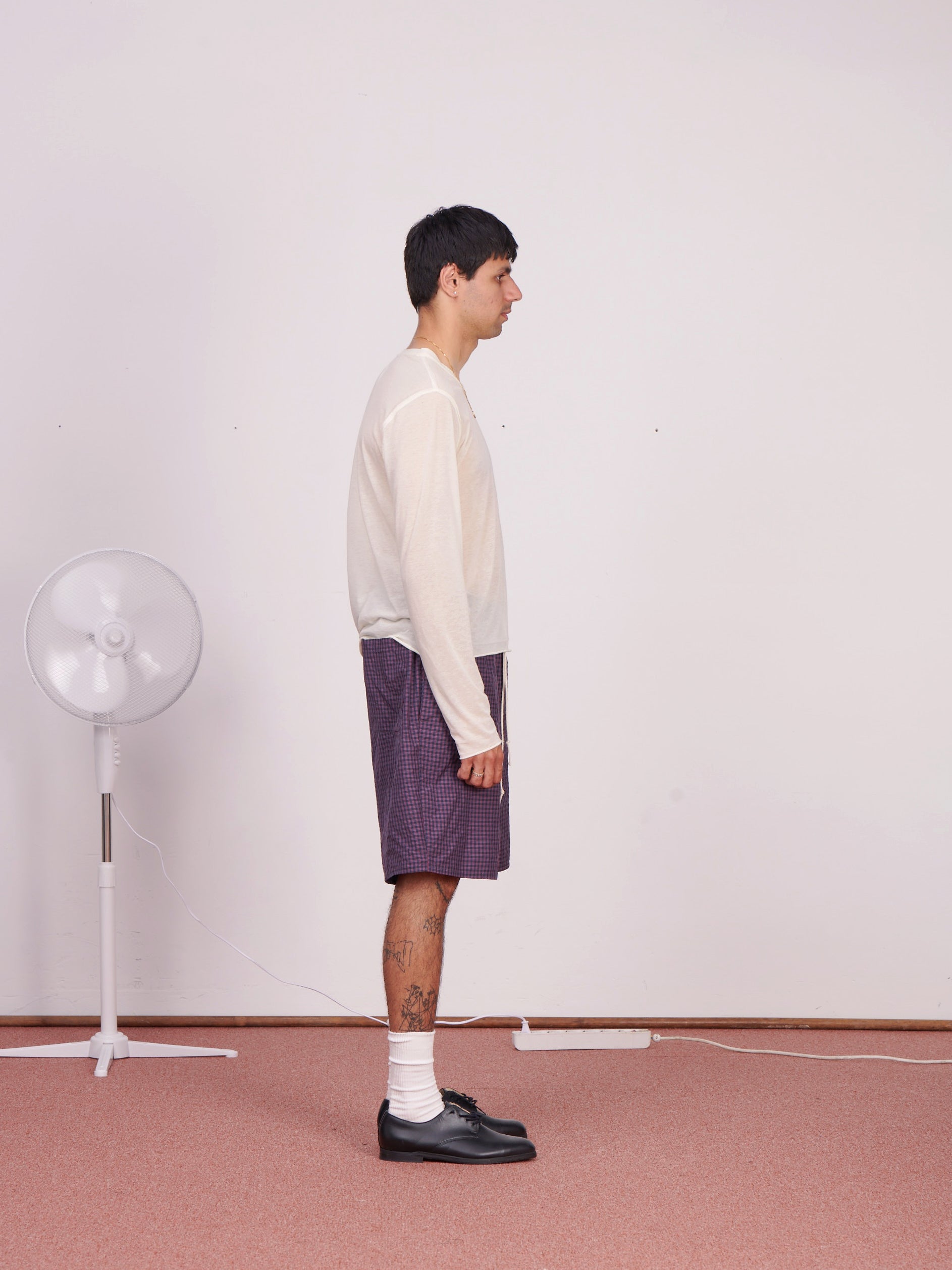 CF.23.01.09.01 V-NECK NORMAL TEE LS wool/jersey off-white