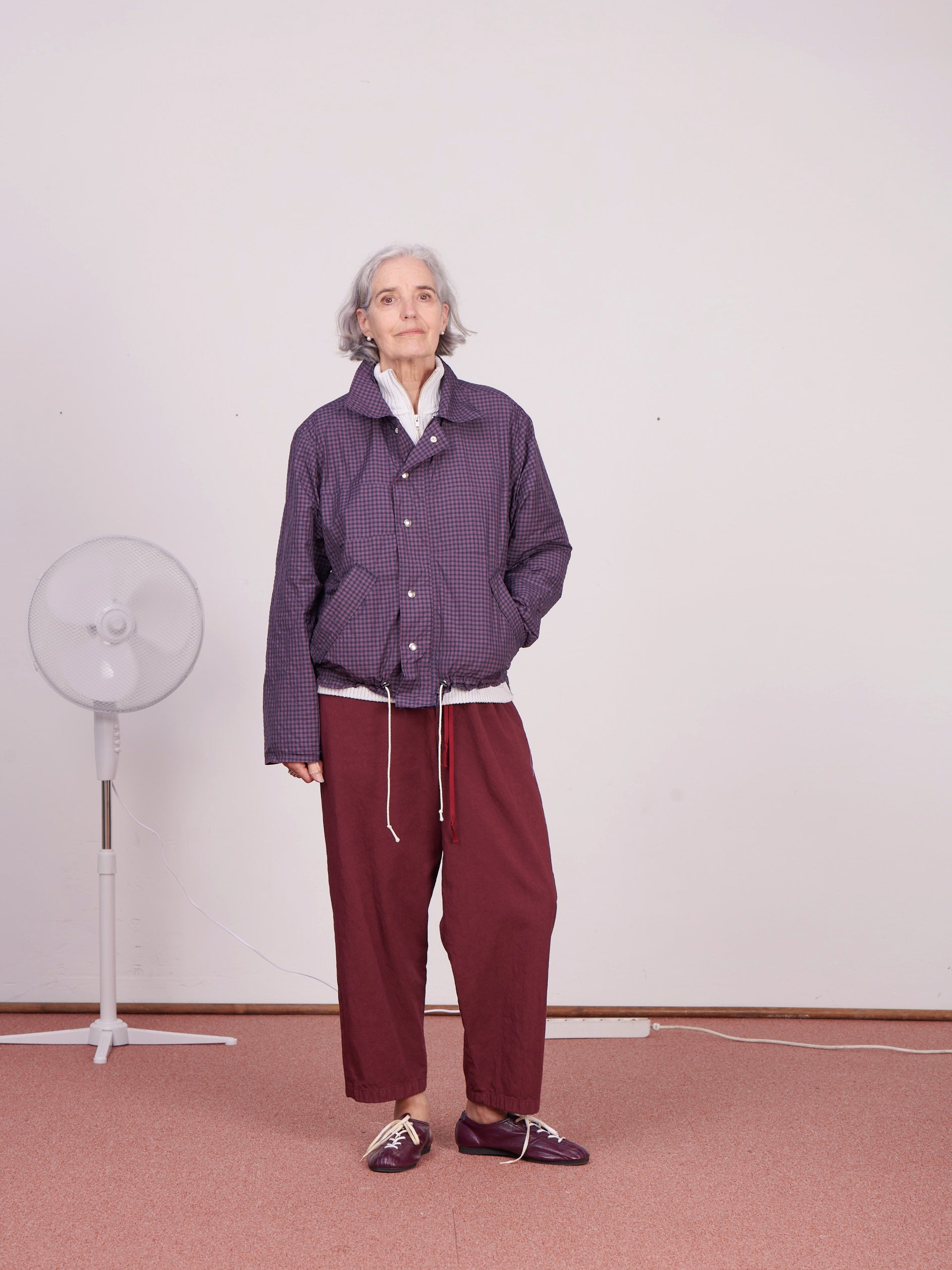 CF.23.06.02.01 SIMPLE PANTS washed twill burgundy