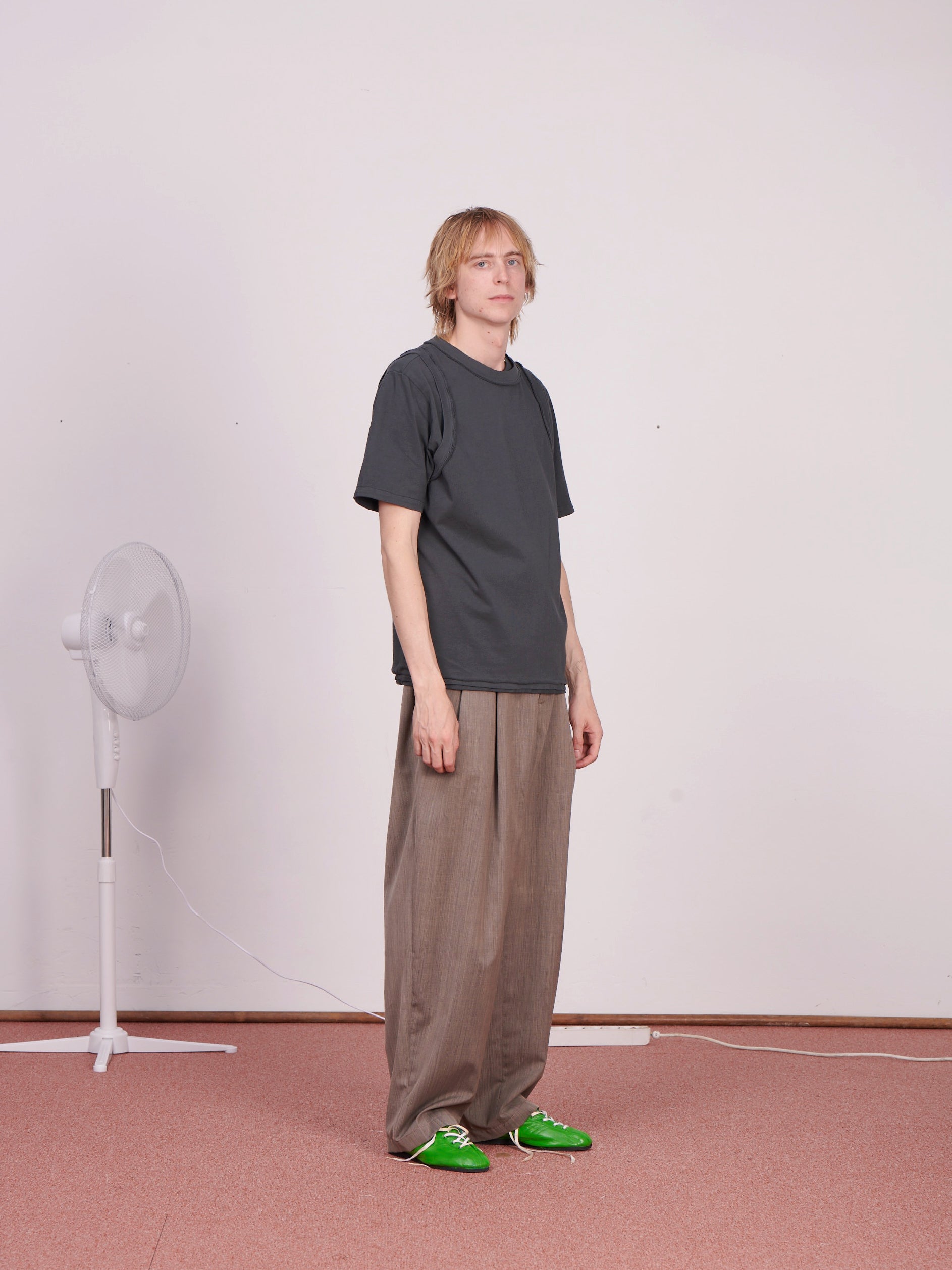 CF.23.01.06.01 DOUBLE NORMAL TANK TEE medium dry jersey sage/black faded
