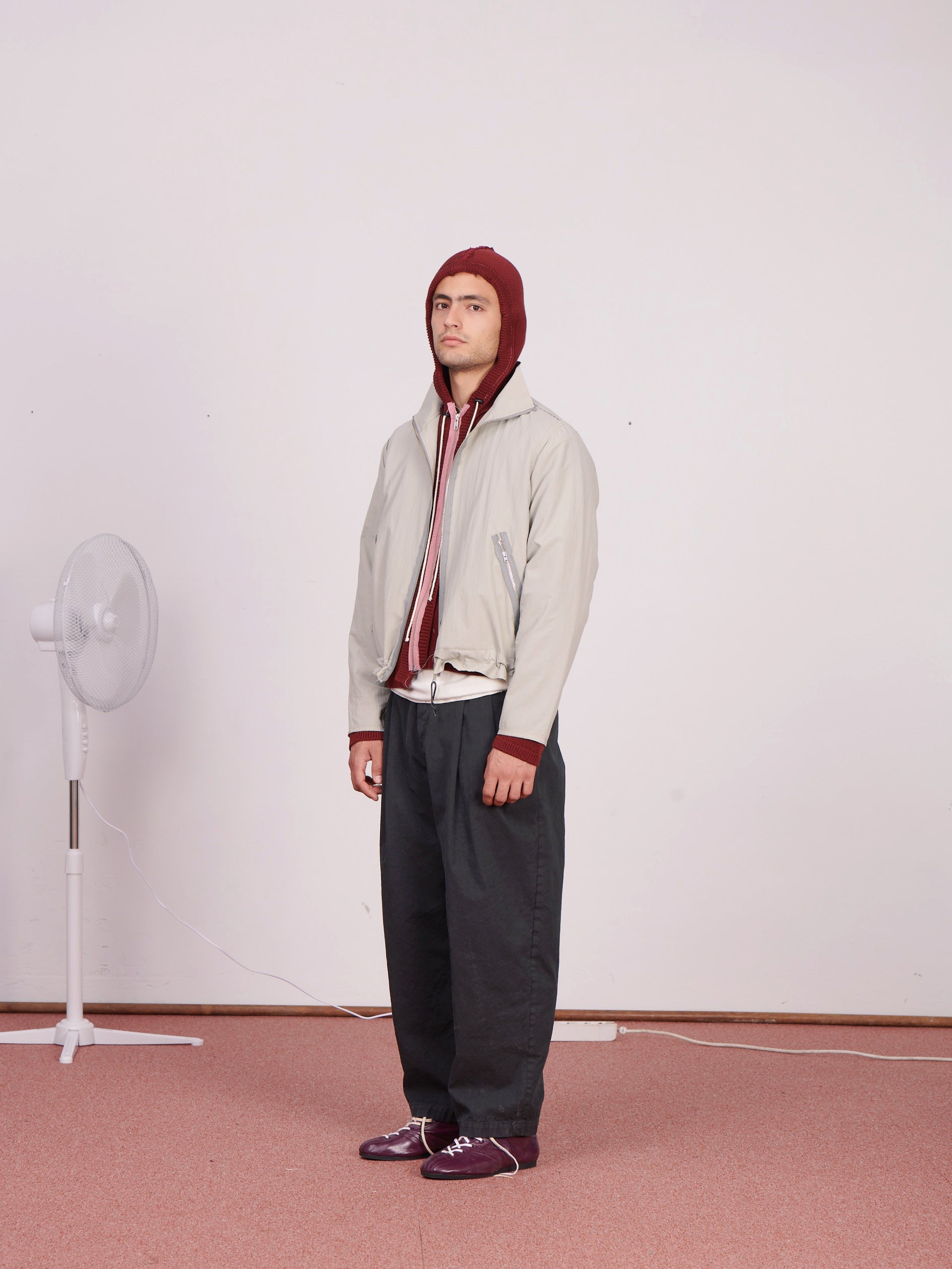 CF.23.06.03.02 SUIT PANTS light canvas dark green