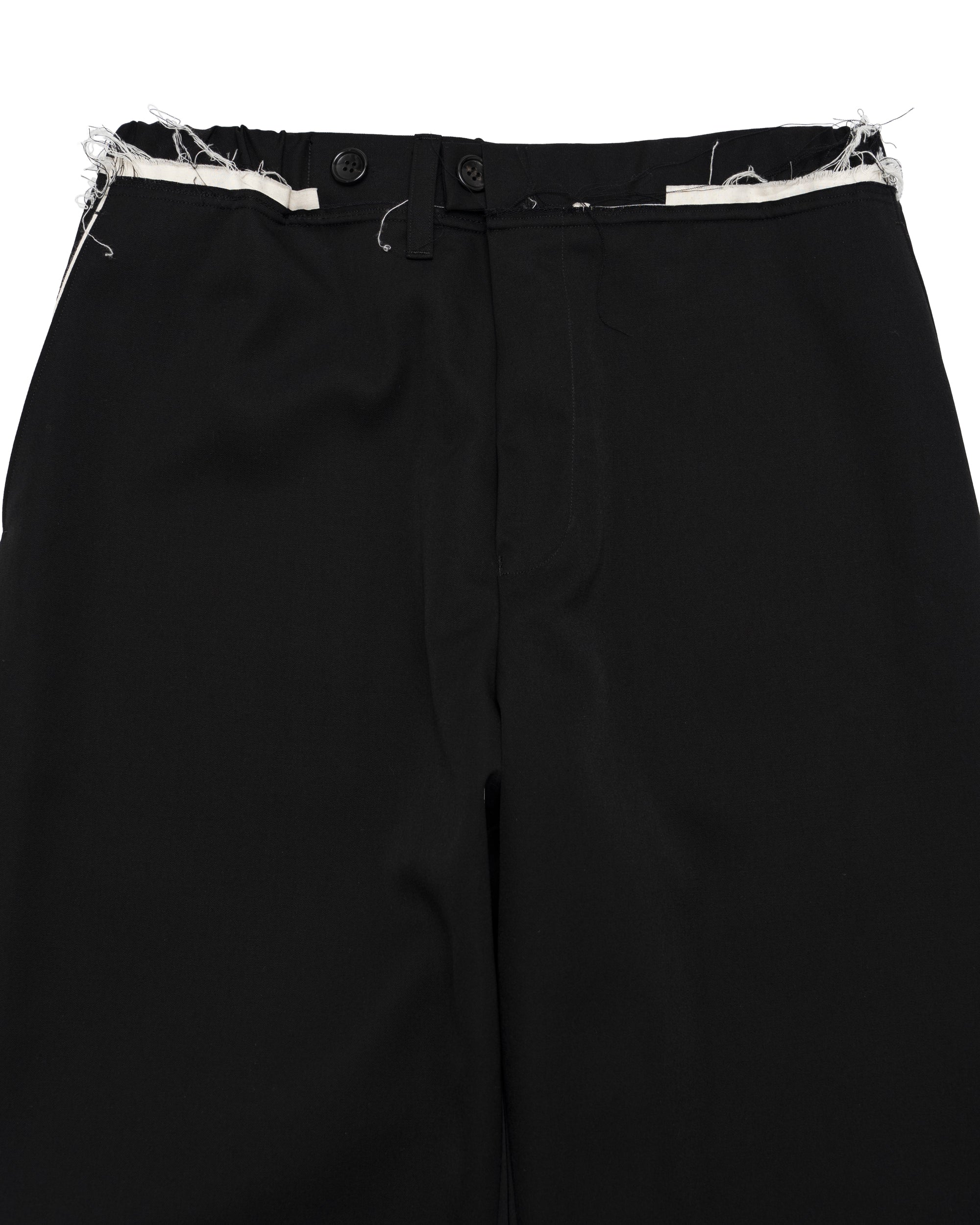 CF.GP Scale Off Wool Adjustable Tab Wide Pants black