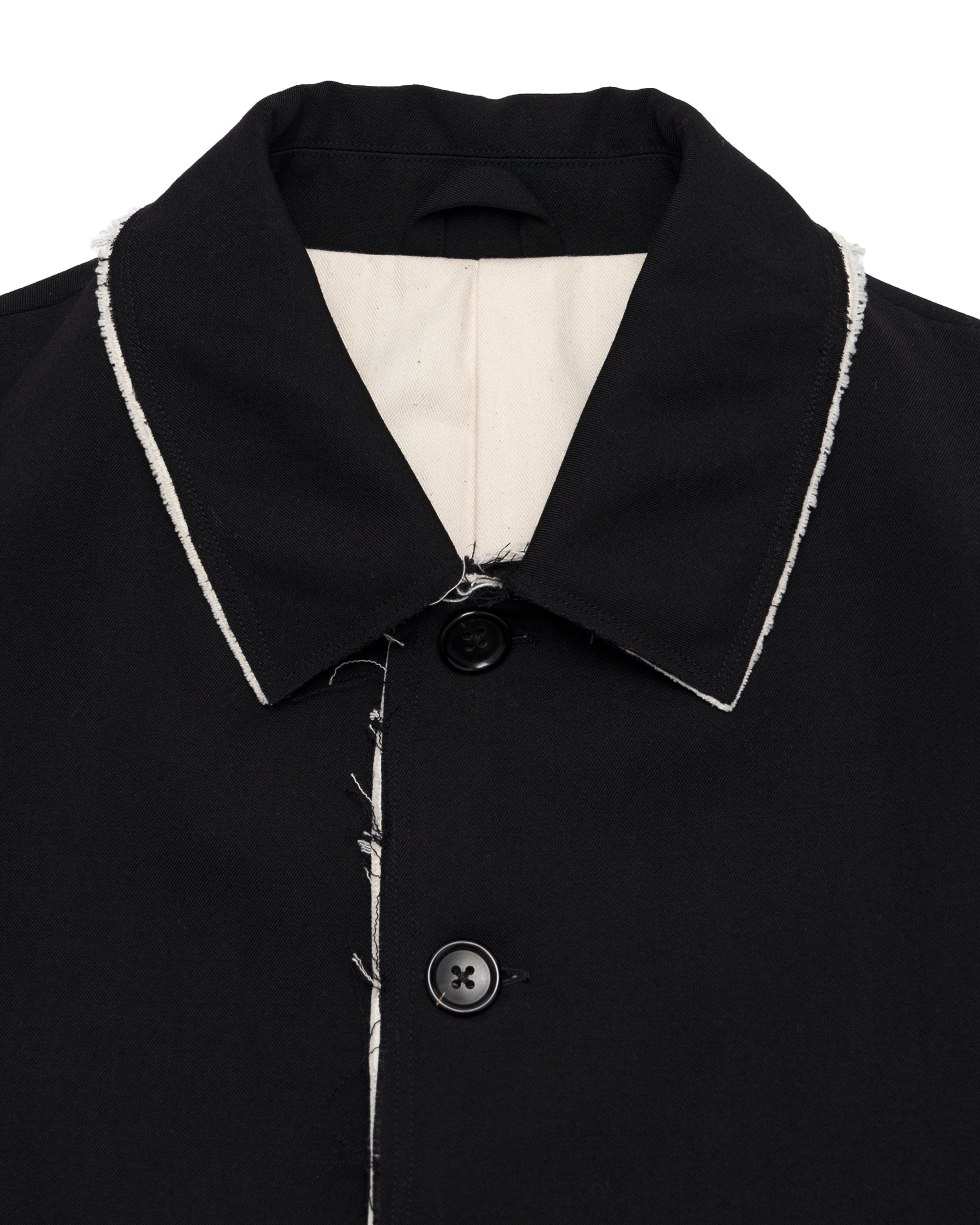 CF.GP Back Satin Gabardine Bal Collar Coat