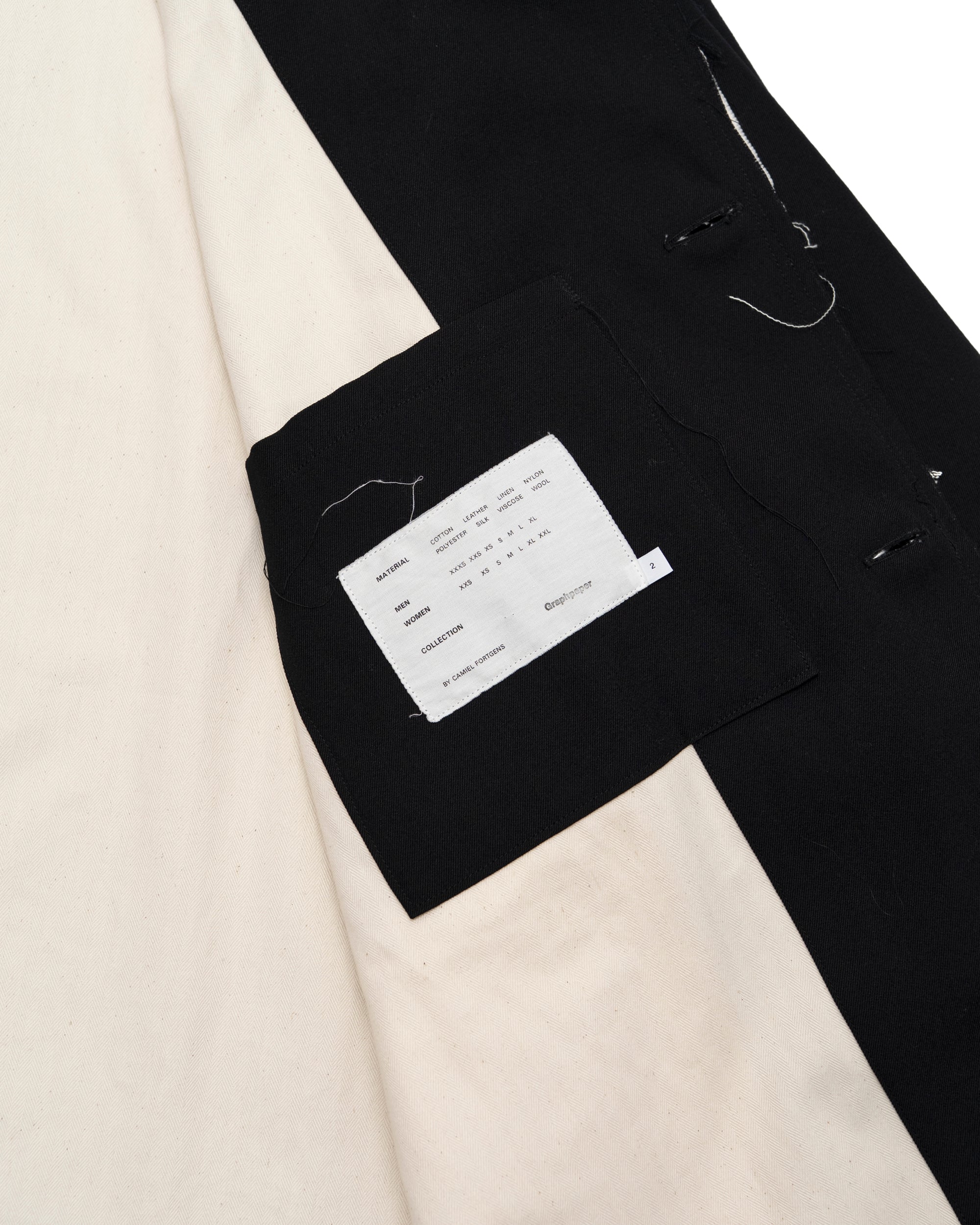 CF.GP Back Satin Gabardine Bal Collar Coat