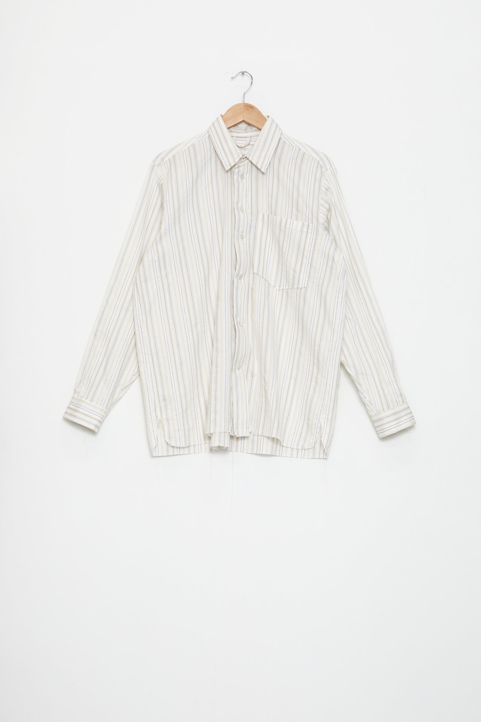 CF.19.04.01.02 BASIC SHIRT off-white stripe – Camiel Fortgens