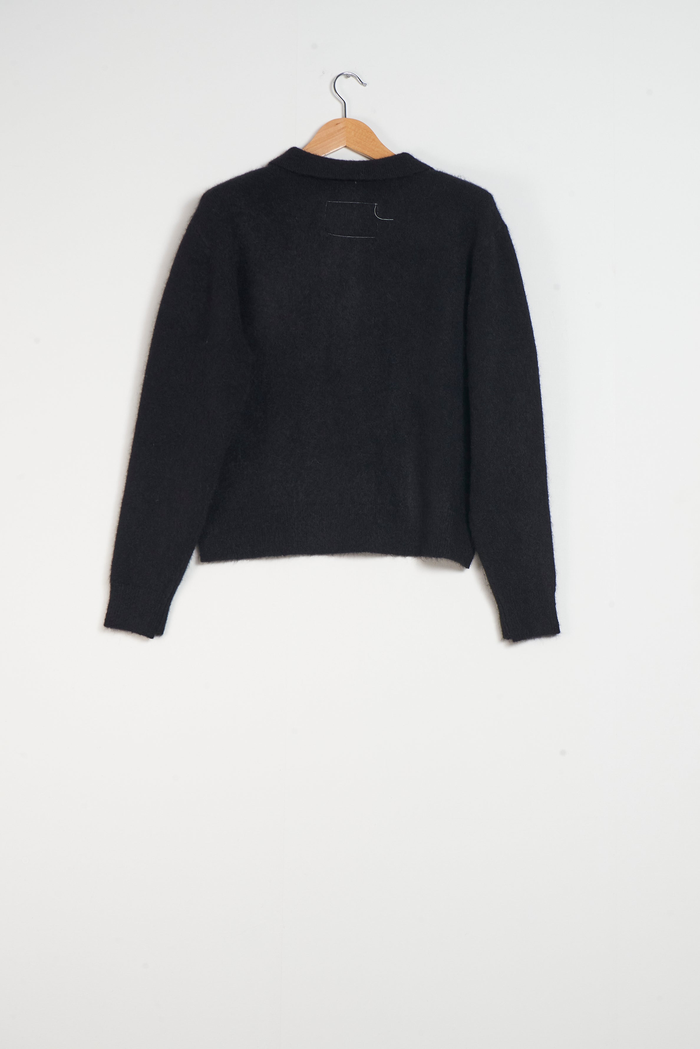 CF.20.03.04.01 HAIRY CARDIGAN BLACK – Camiel Fortgens