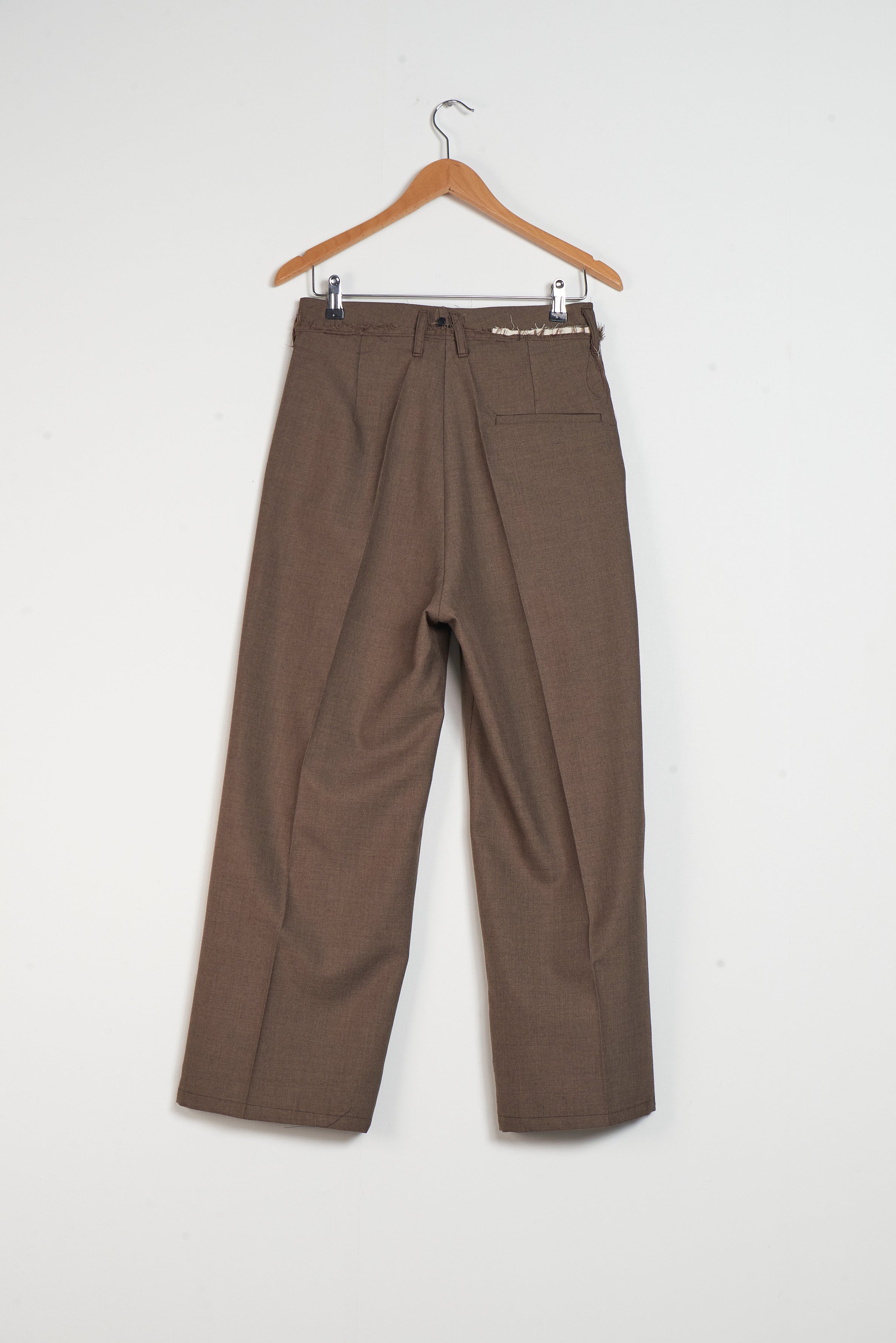 パンツ CAMIEL FORTGENS Worker pants wool L Camiel Fortgens Wrinkled Wool Poly Twill 150% Pants - Black