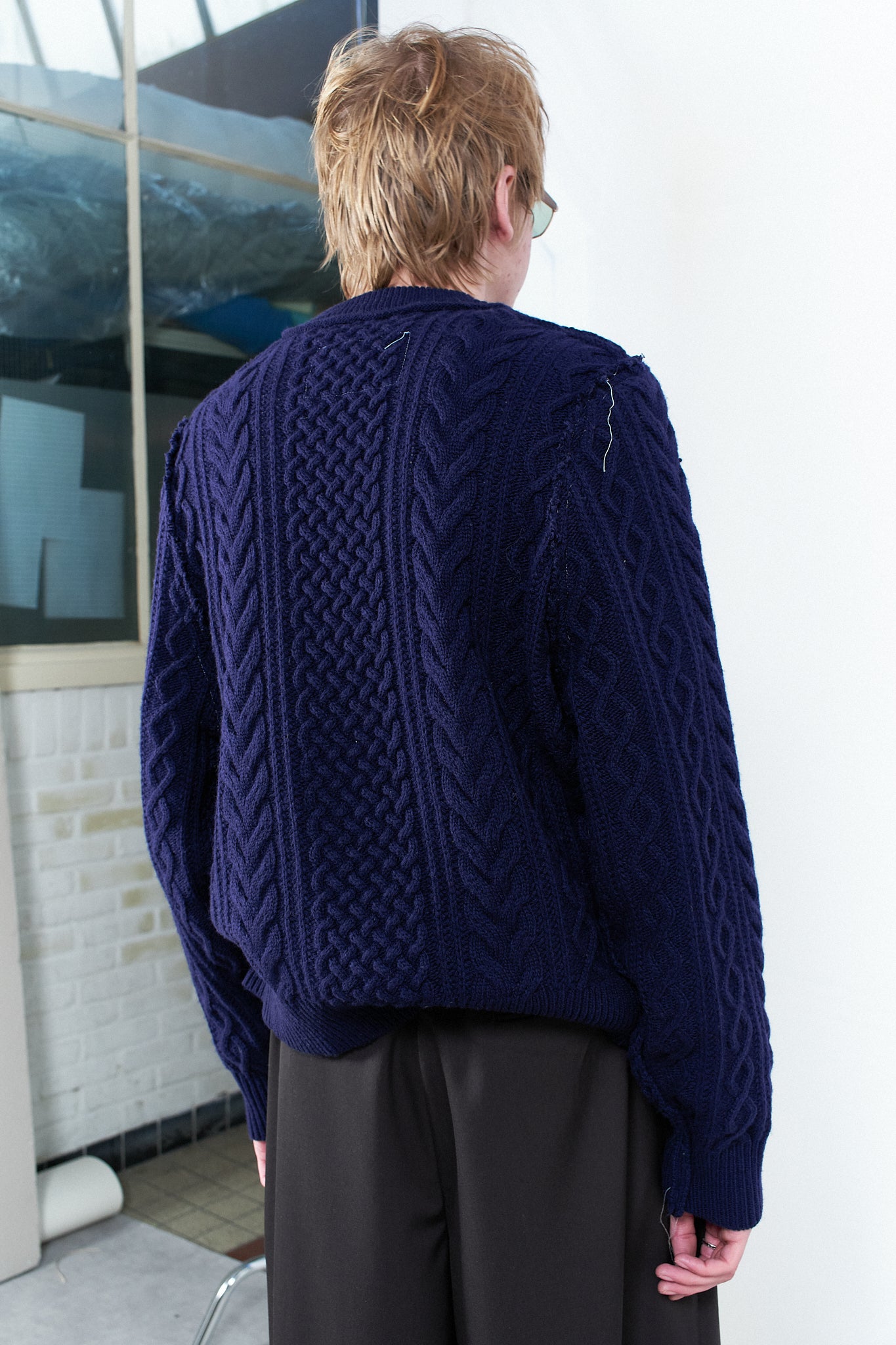 CF.20.03.02.01 FRANKENSTEIN CALBE KNIT navy
