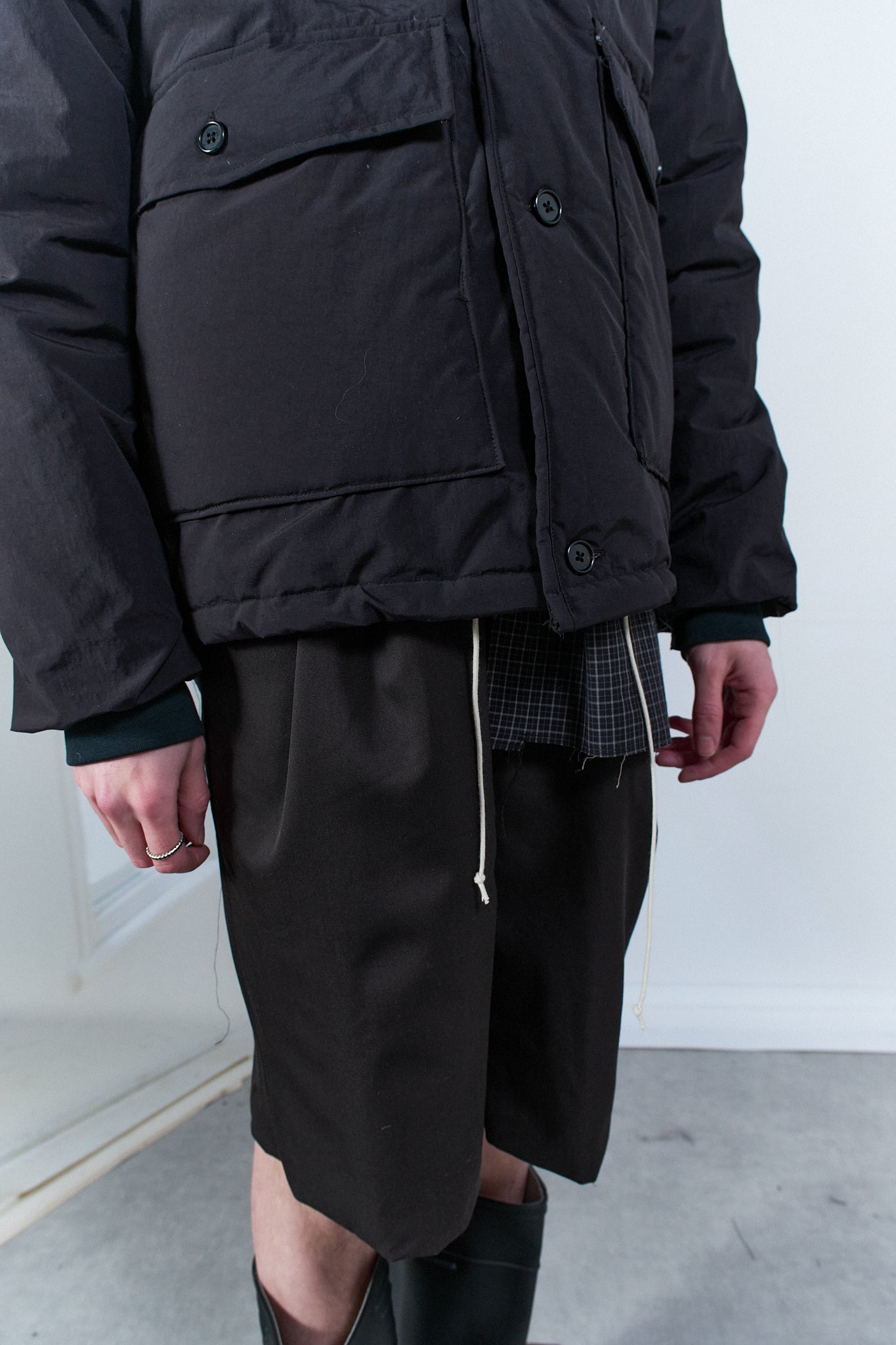 CF.20.10.01.01 PUFFED SIMPLE JACKET black