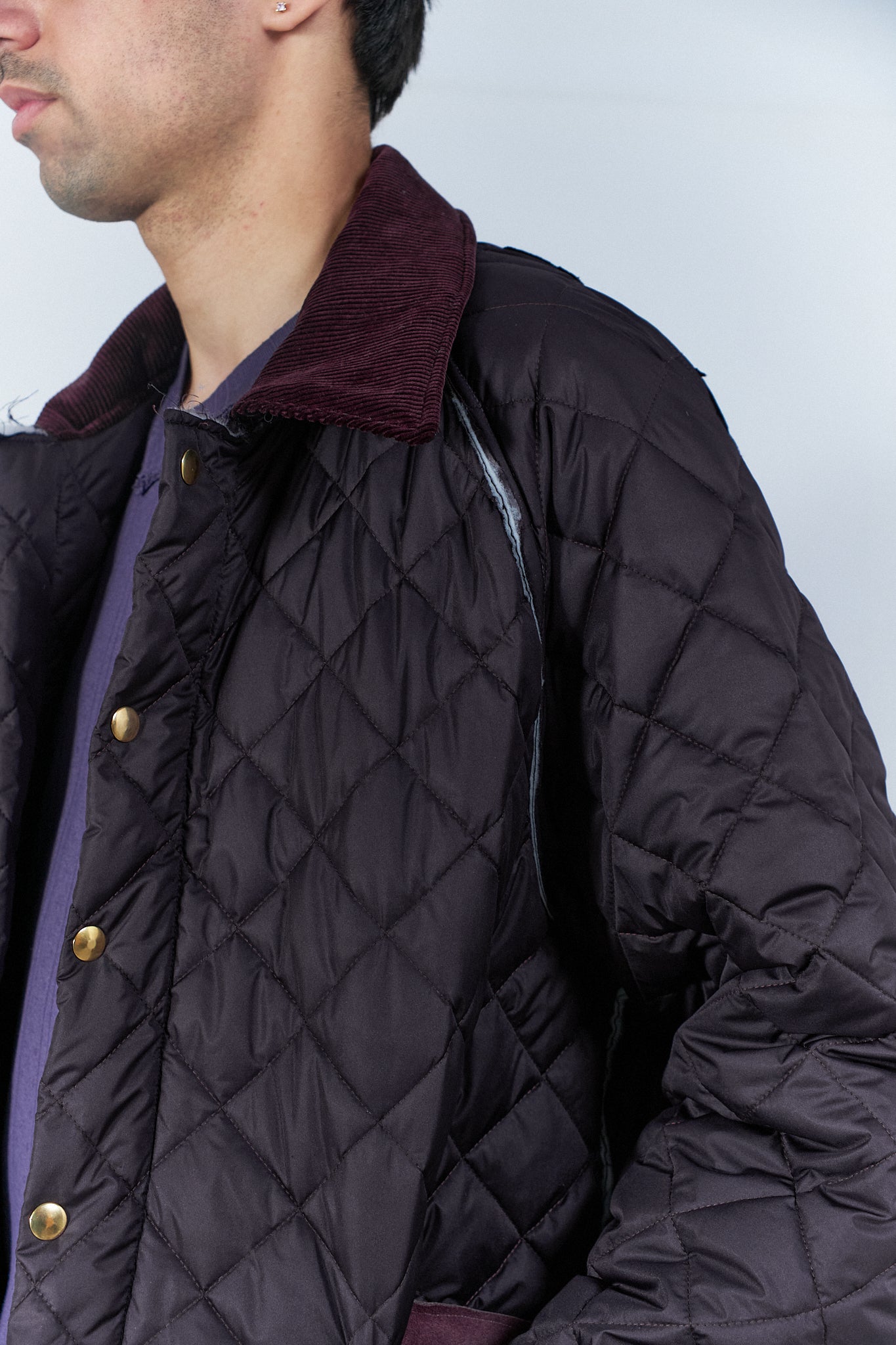 CF.20.10.04.01 QUILTED HUNTING JACKET purple