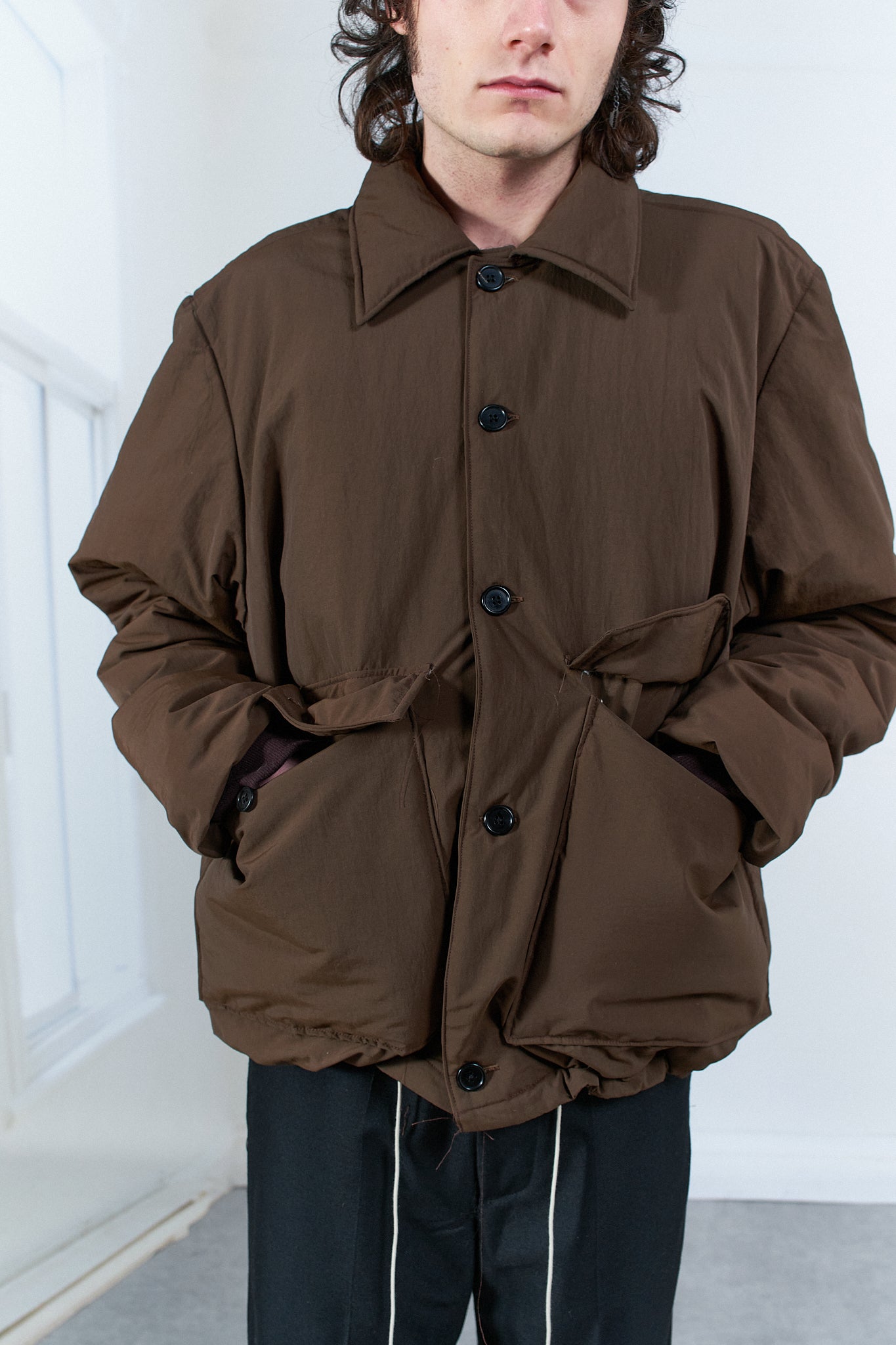 CF.20.10.01.01 PUFFED SIMPLE JACKET brown
