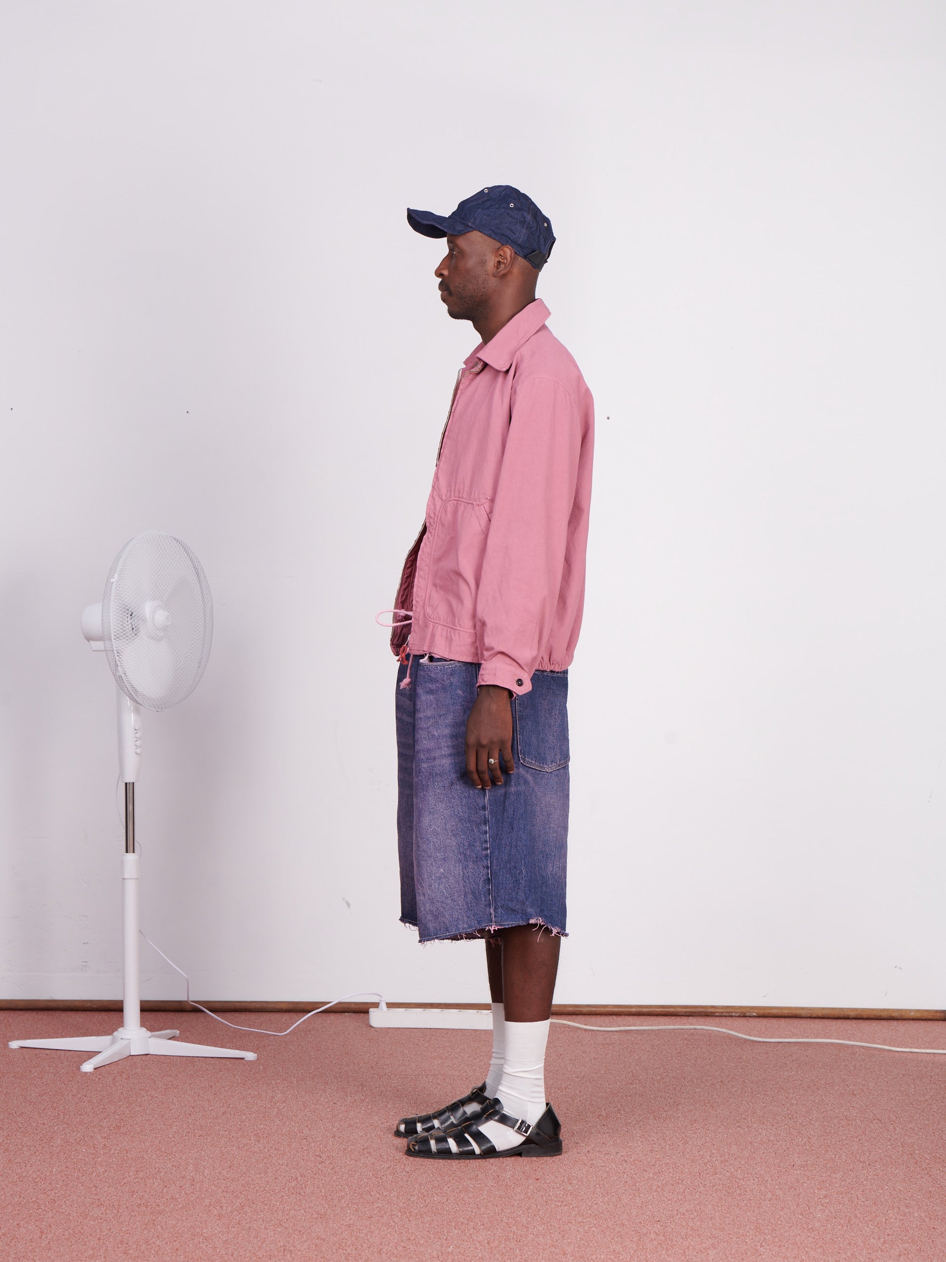 CF.23.10.01.02 SIMPLE JACKET washed twill vintage pink