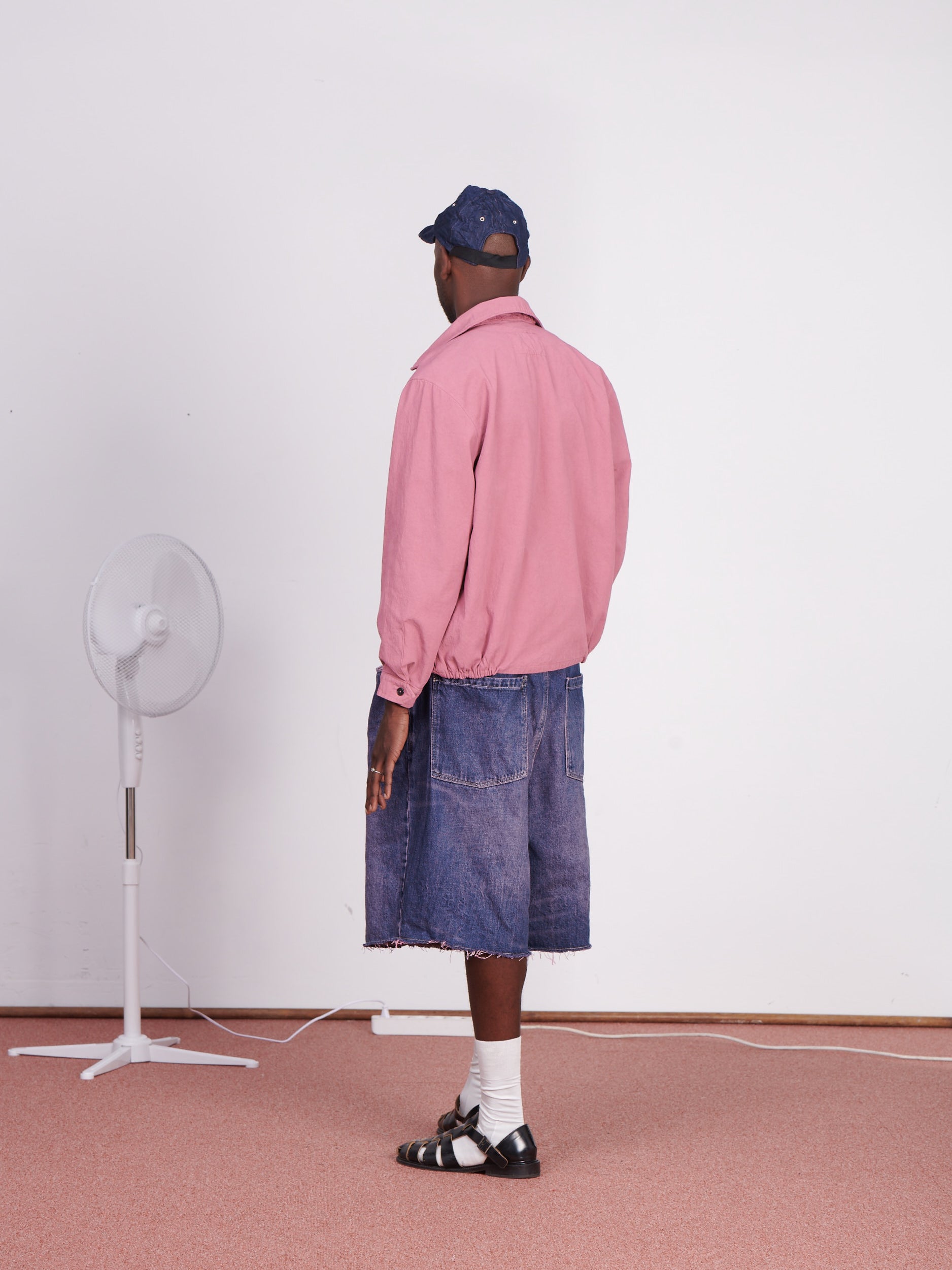 CF.23.10.01.02 SIMPLE JACKET washed twill vintage pink