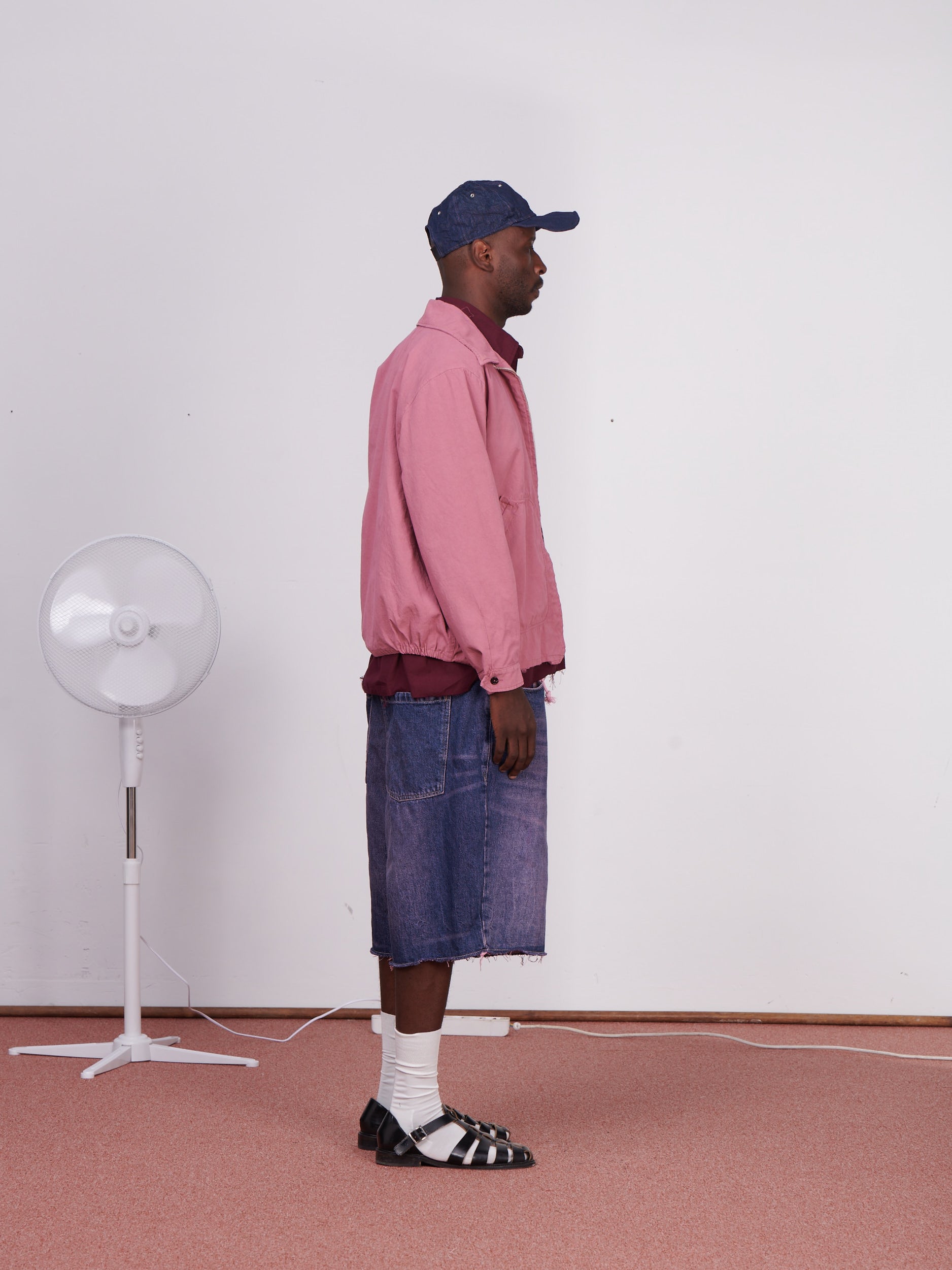 CF.23.15.04.01 BIG SHORTS washed denim blue/pink overdye