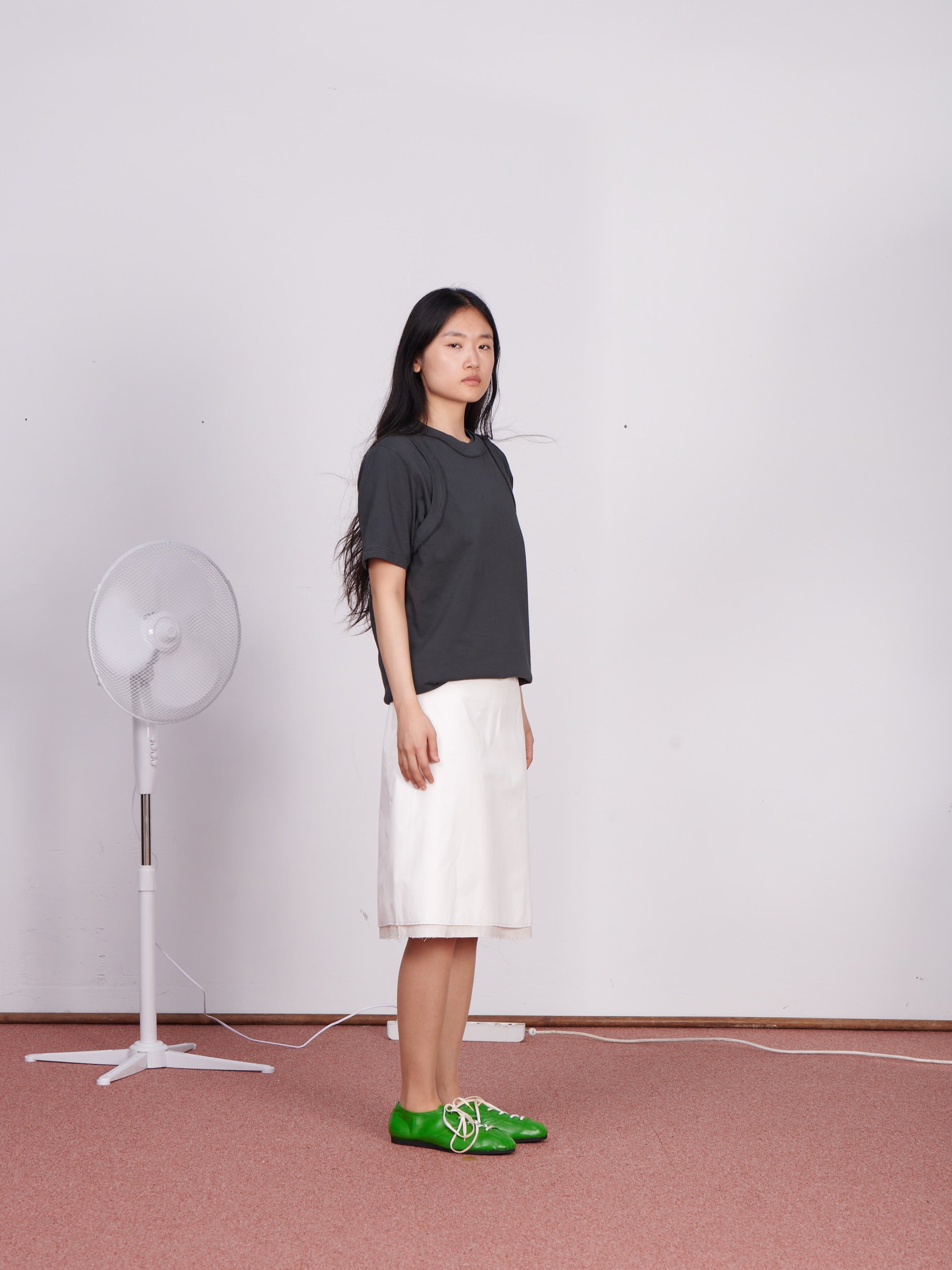 CF.23.07.02.03 A-SKIRT light canvas optical white