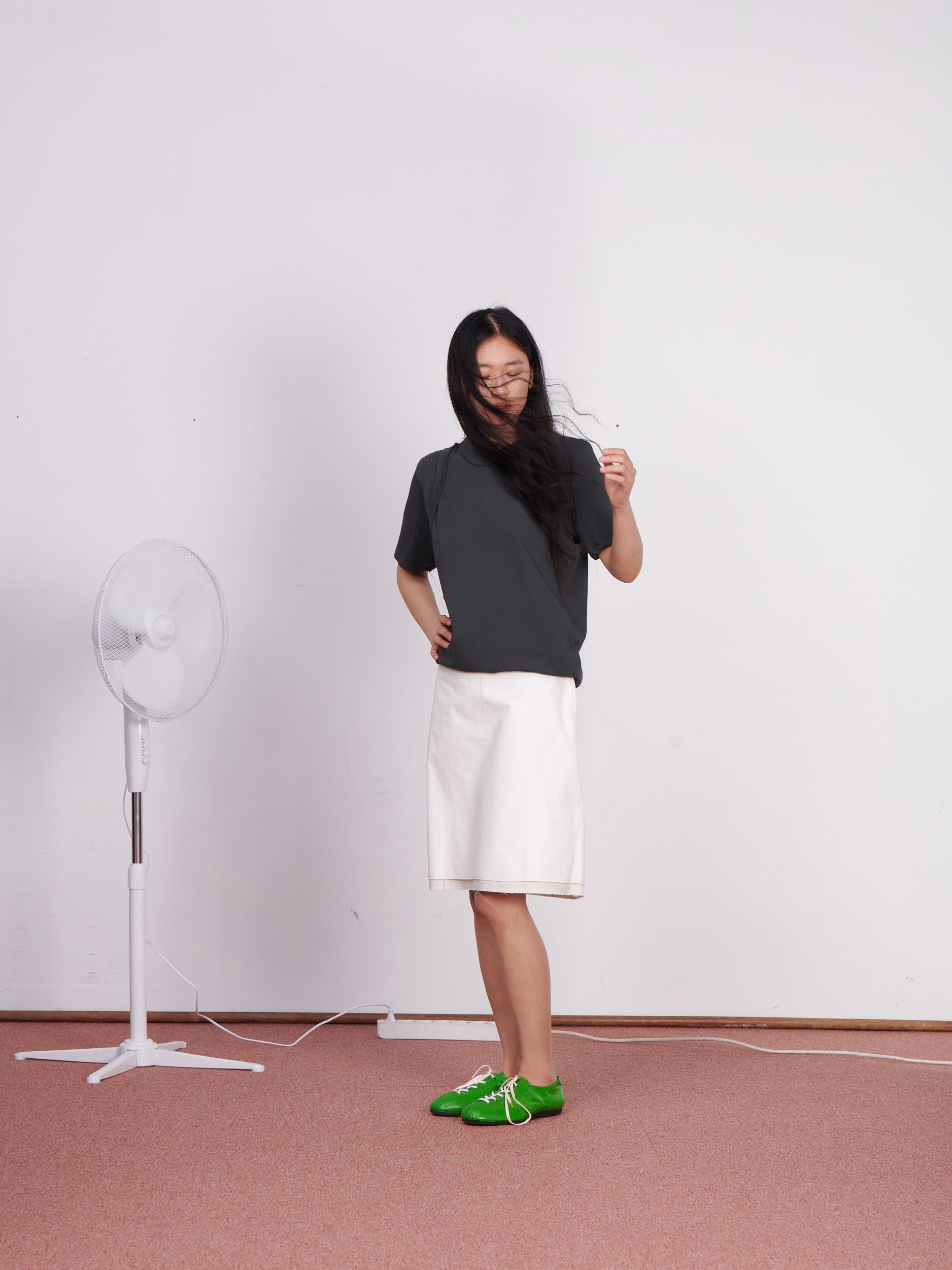 CF.23.07.02.03 A-SKIRT light canvas optical white