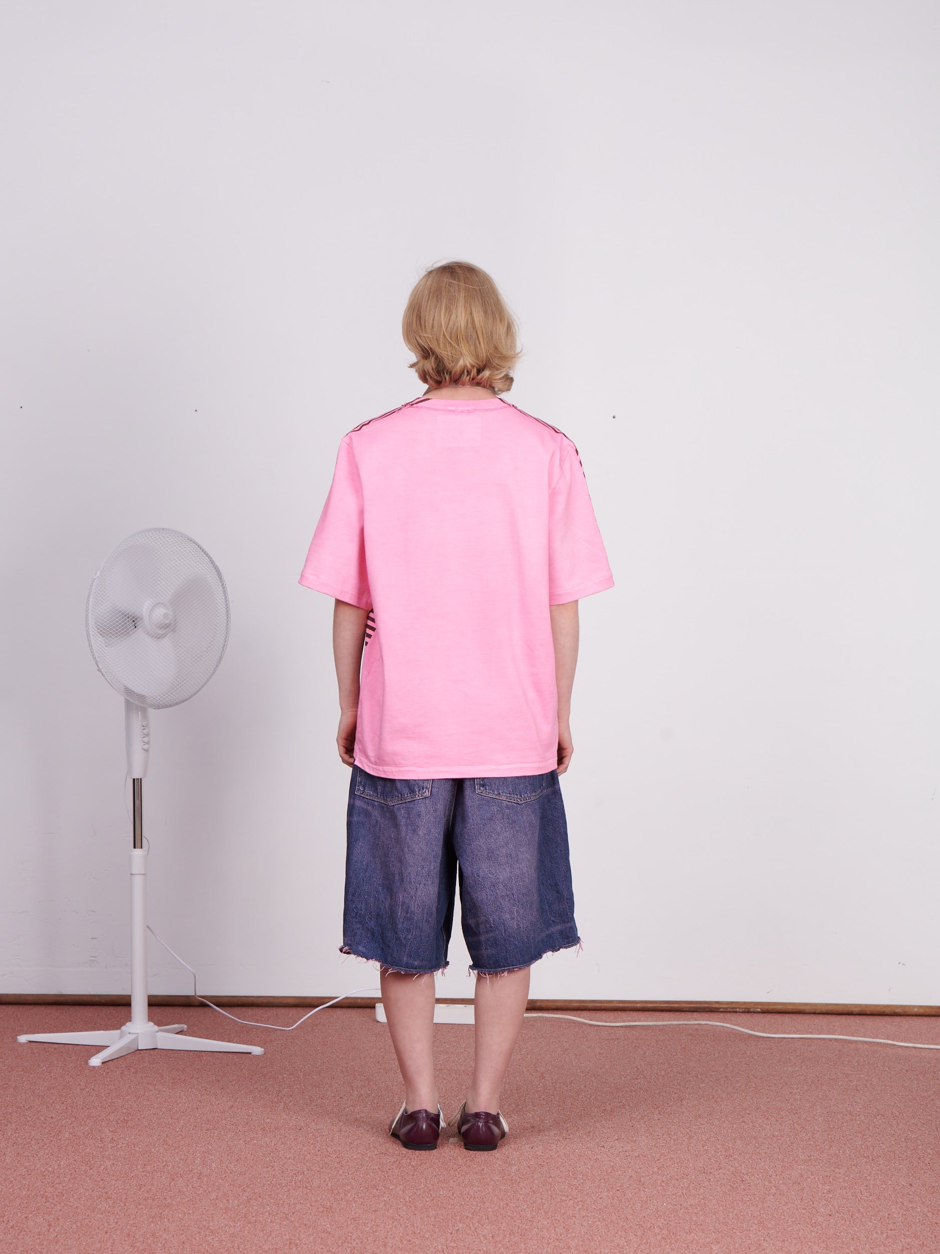 CF.23.15.04.01 BIG SHORTS washed denim blue/pink overdye