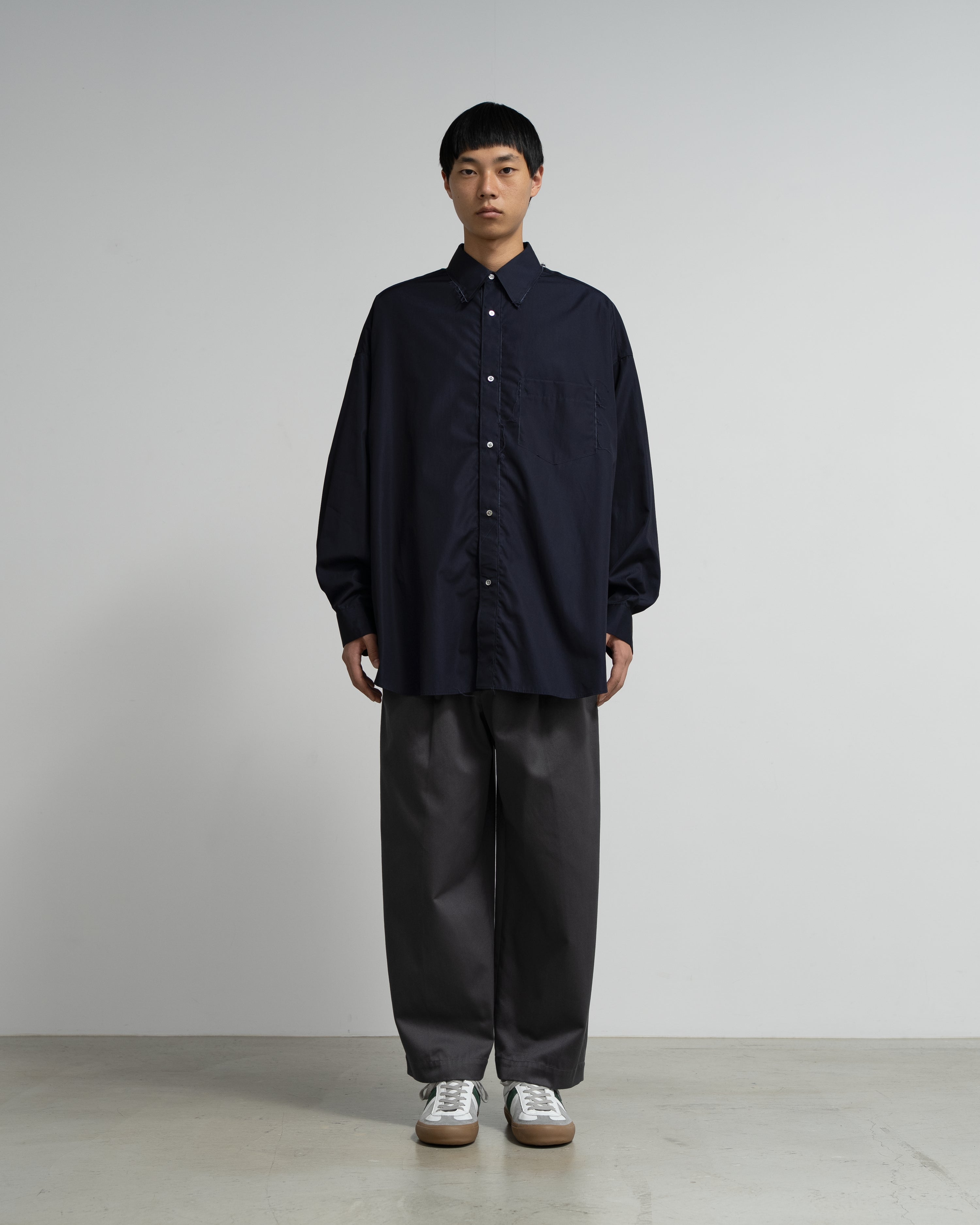 CF.GP Oversized Regular Collar Shirt navy