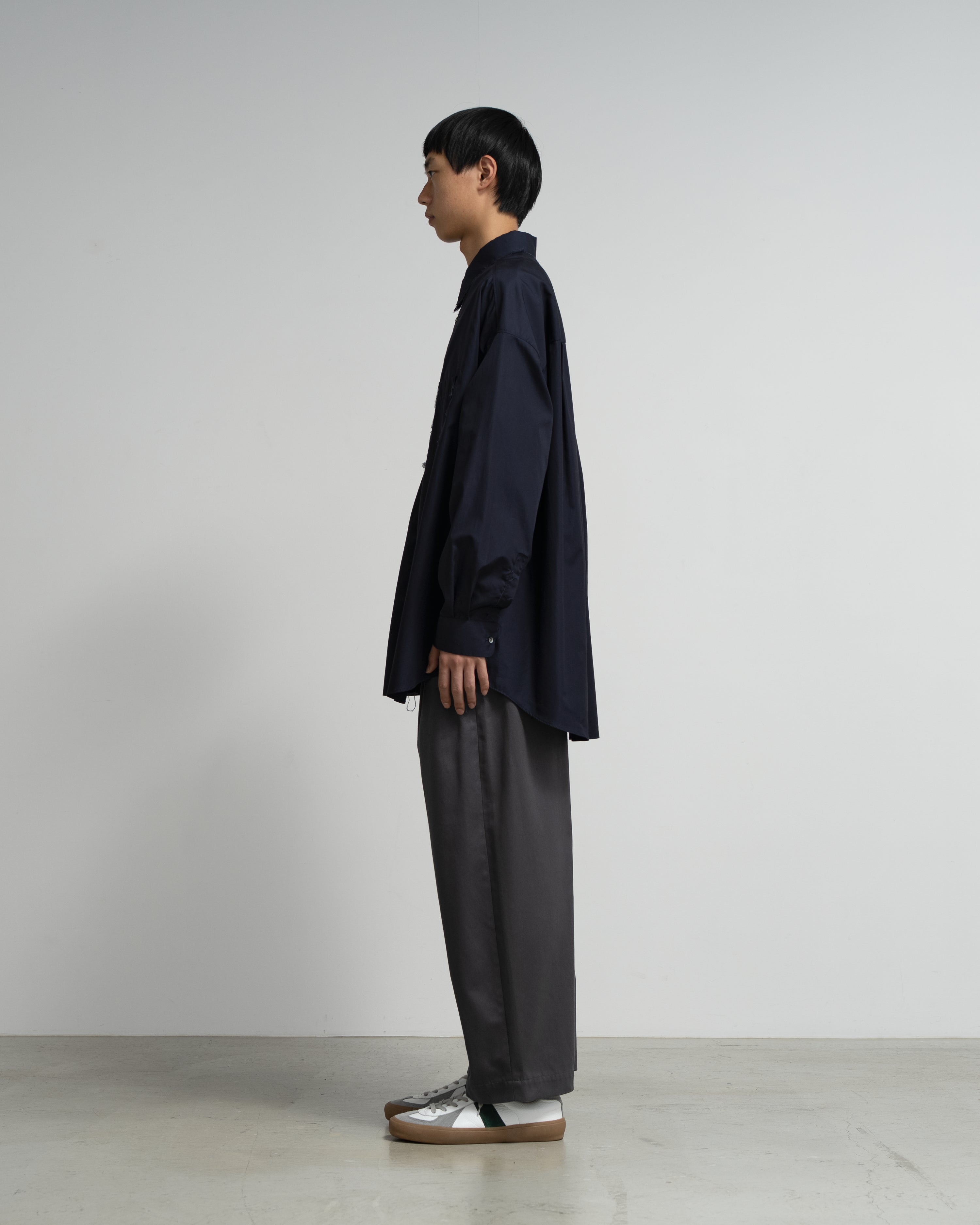 CF.GP Oversized Regular Collar Shirt navy