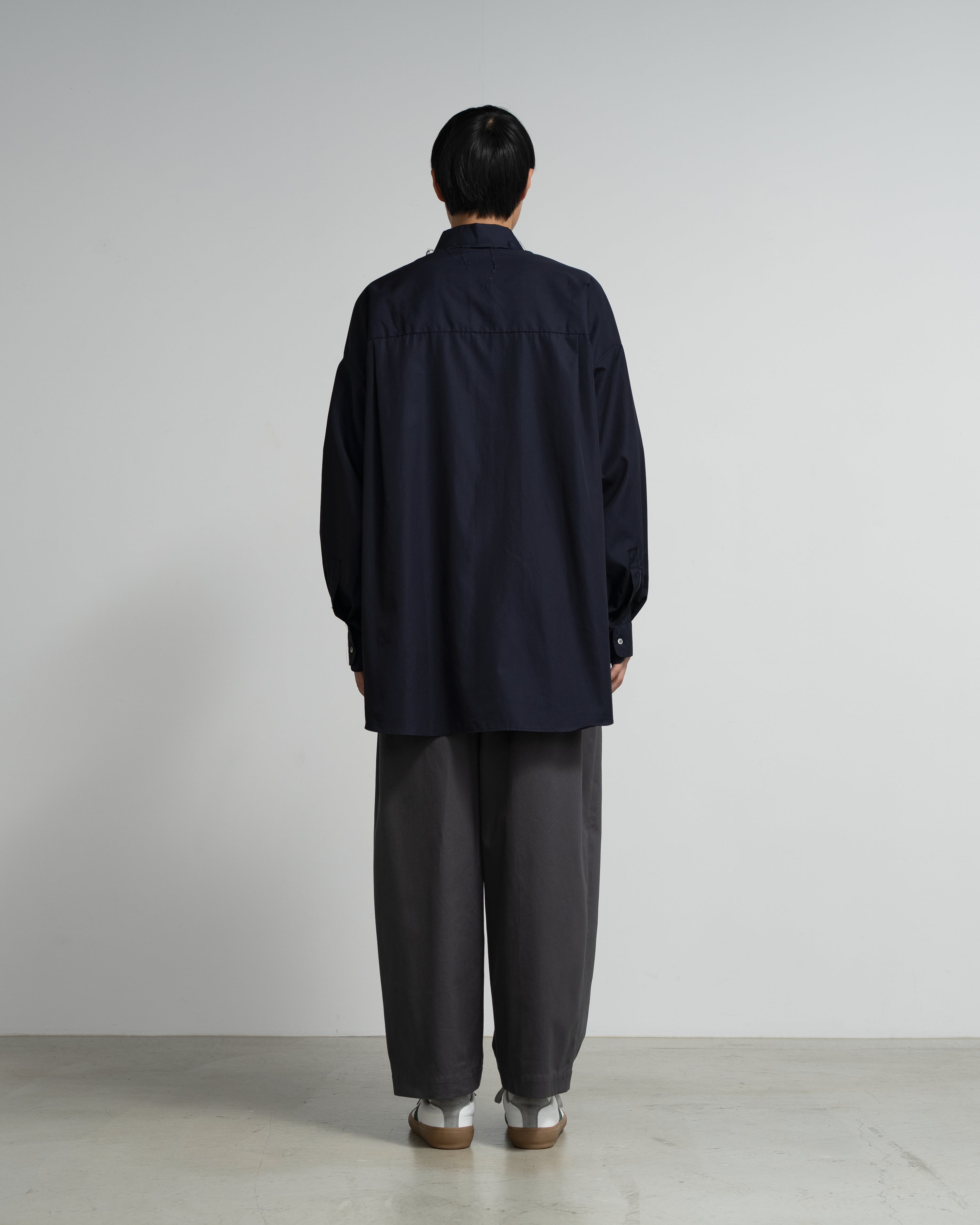 CF.GP Oversized Regular Collar Shirt navy