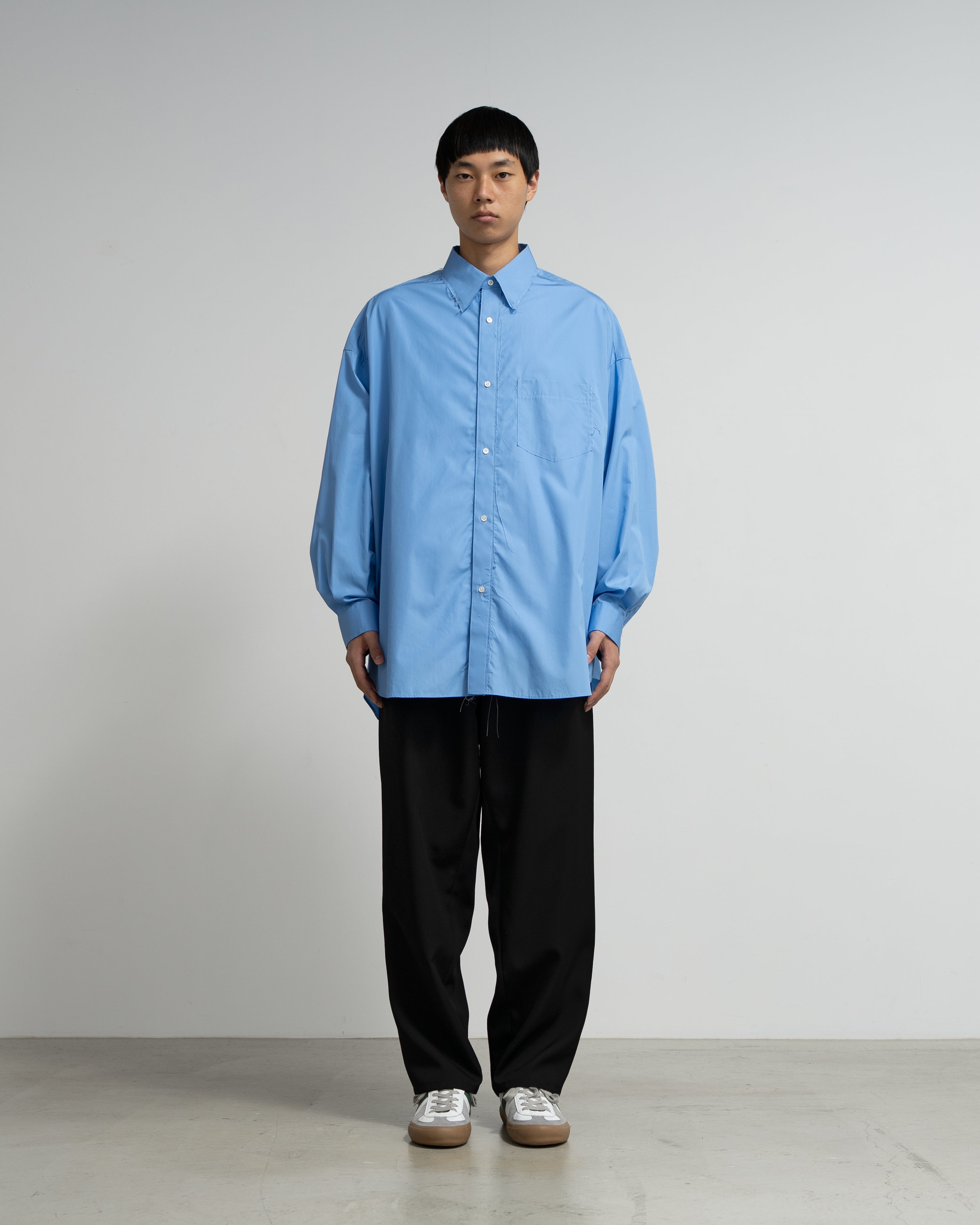 CF.GP Oversized Regular Collar Shirt blue