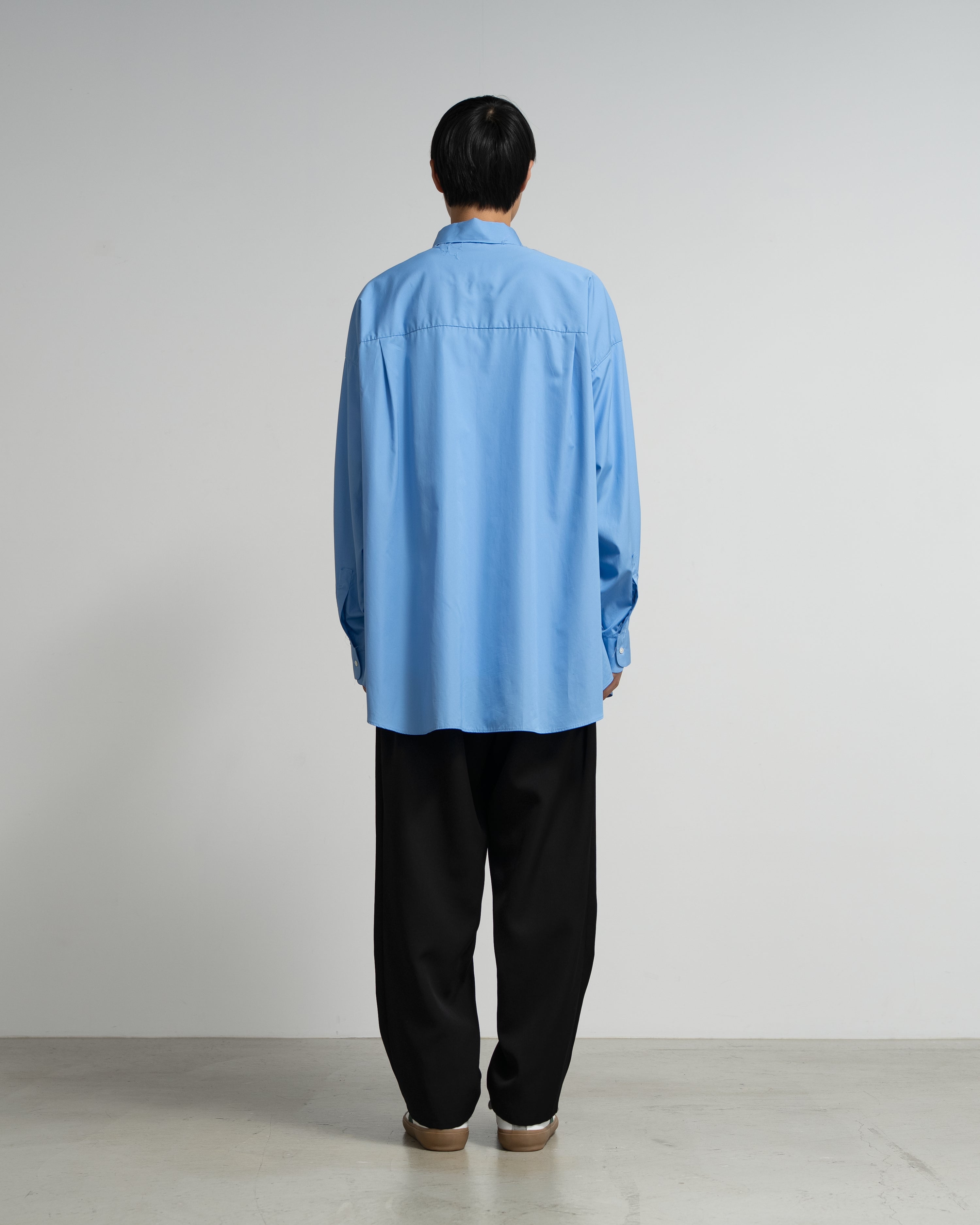 CF.GP Oversized Regular Collar Shirt blue