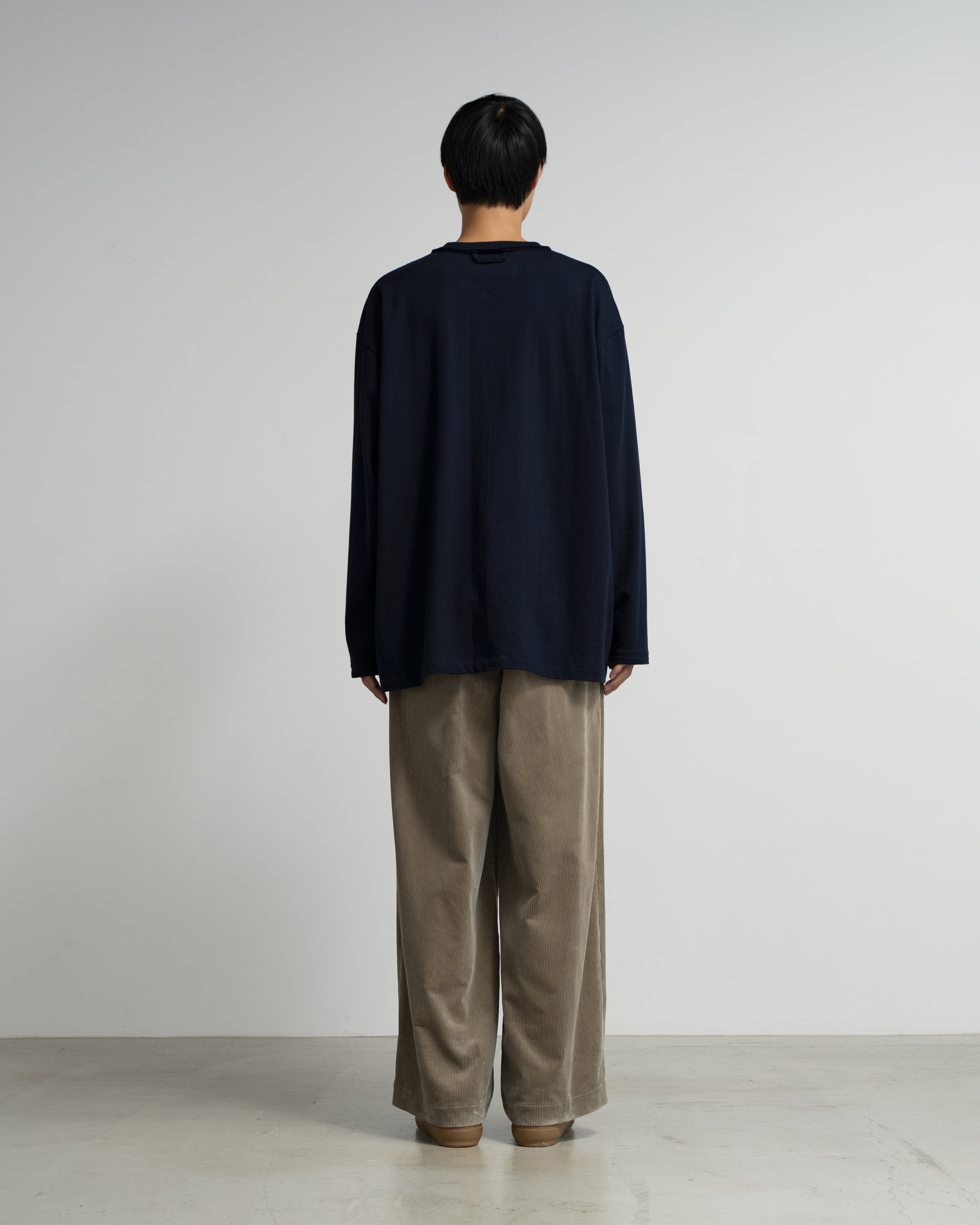 CF.GP Heavy Weight L/S Oversized Tee navy