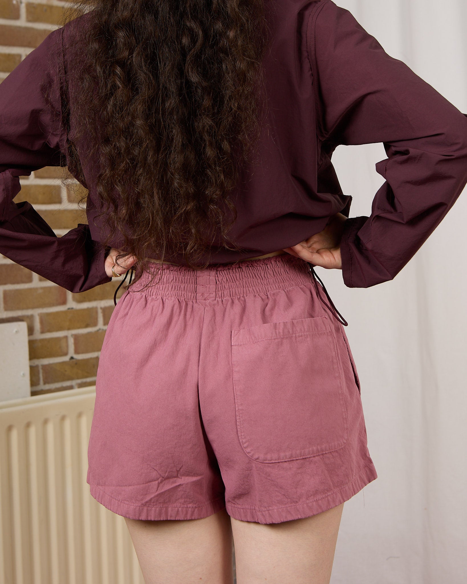CF.23.13.01.03 SHORTY SHORTS washed twill vintage pink